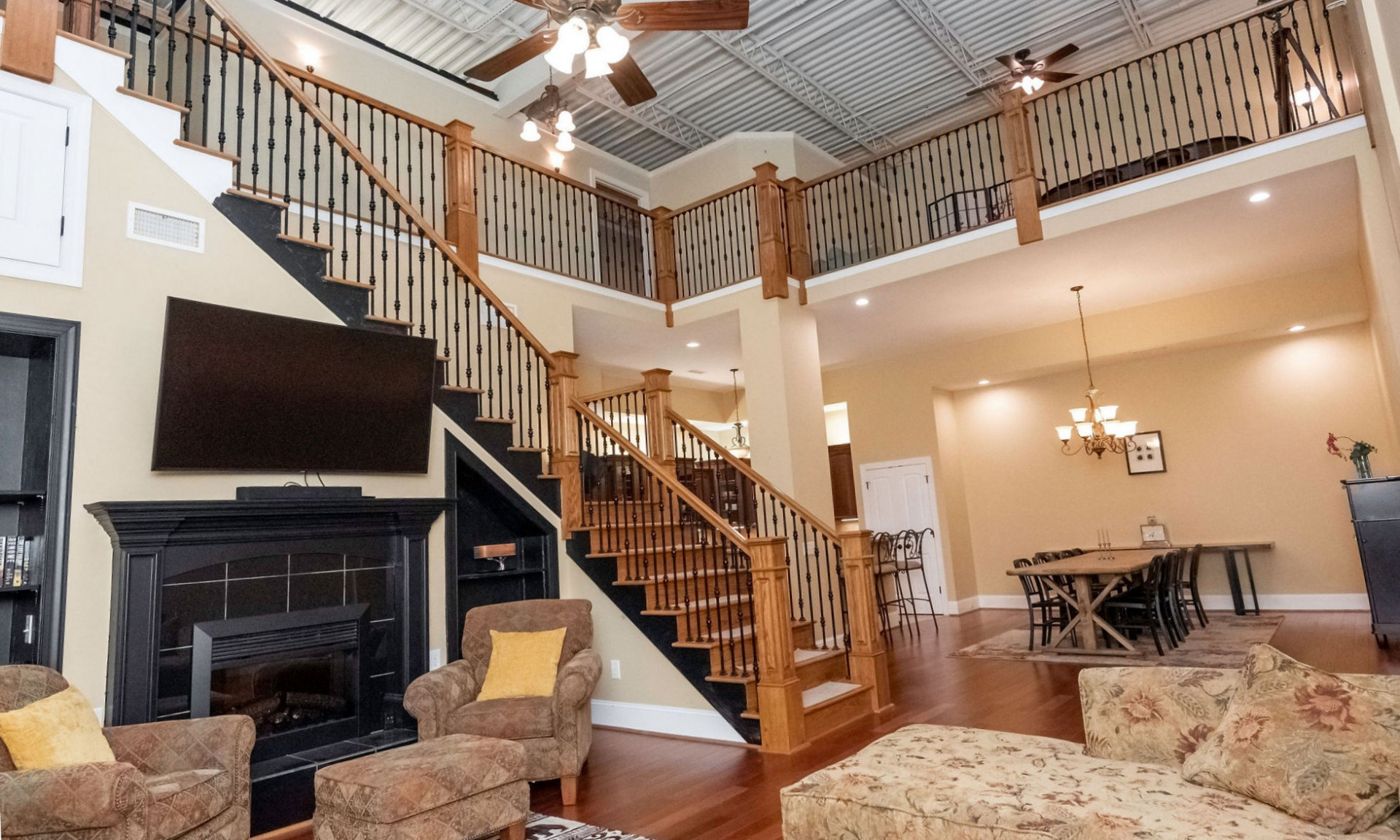 Open layout great for entertaining and being together in the NC mountains!