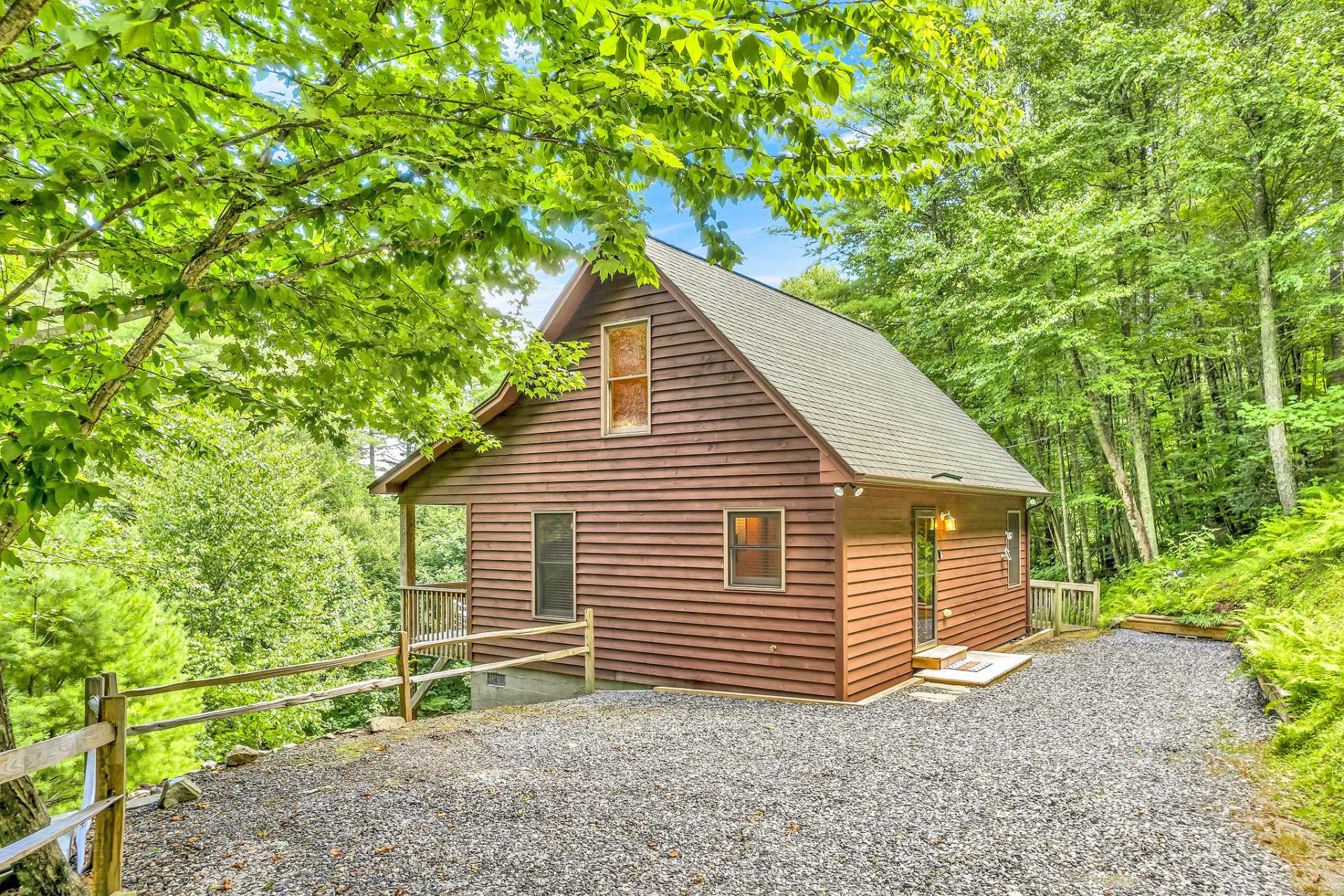 Tucked away in a private setting where you live on mountain time!