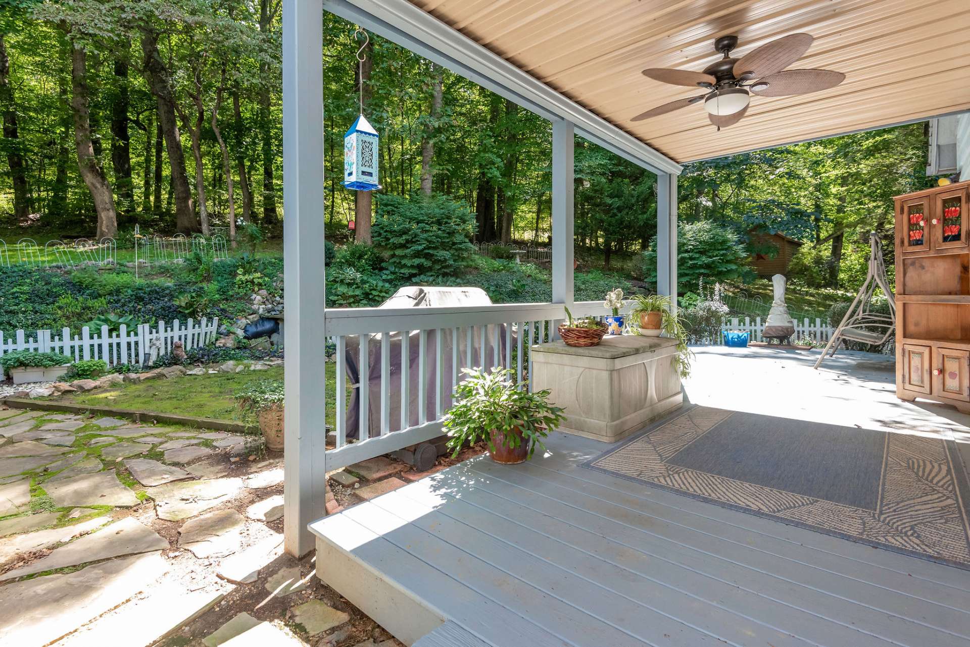 Covered porch off of the dining area.