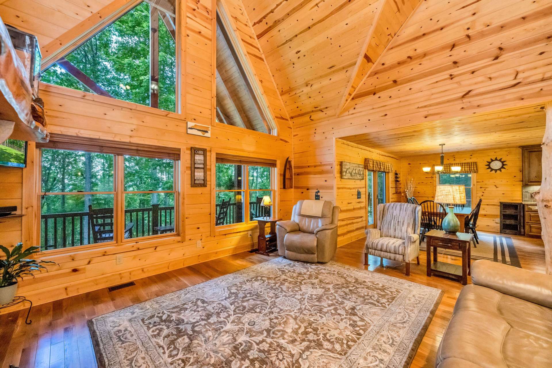 Take in the changing seasons from your living room.