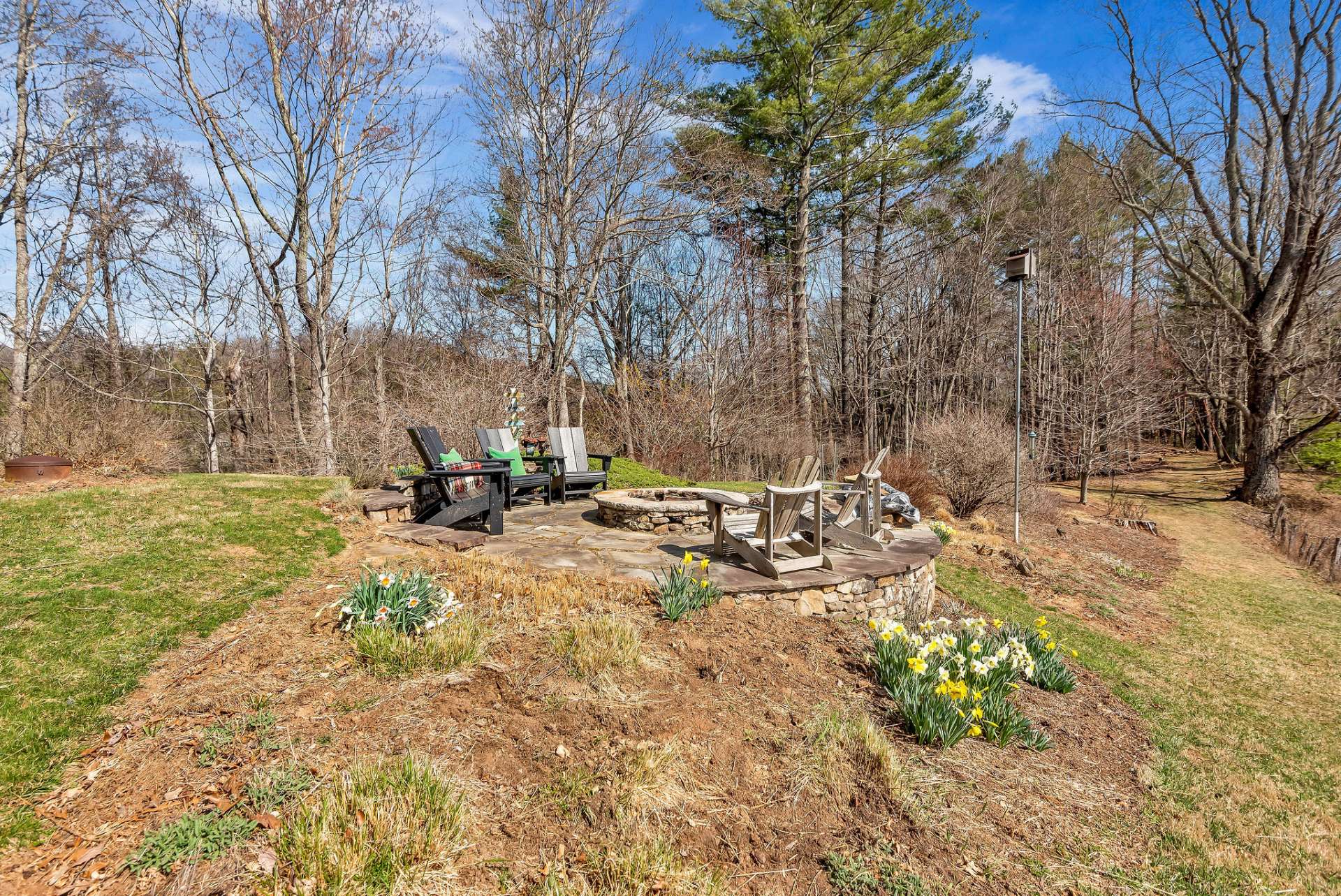 You will love making and sharing memories around this custom fire pit area.