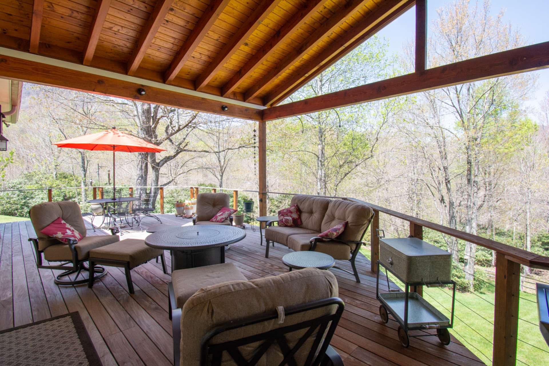 You’ll love the way the spacious great room expands onto this covered deck perfect for entertaining…