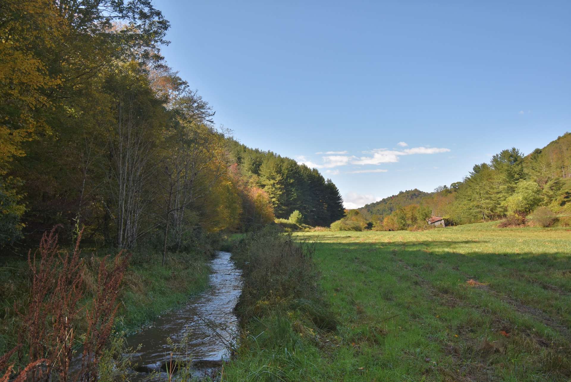 Pastoral perfection with a babbling creek all its own.