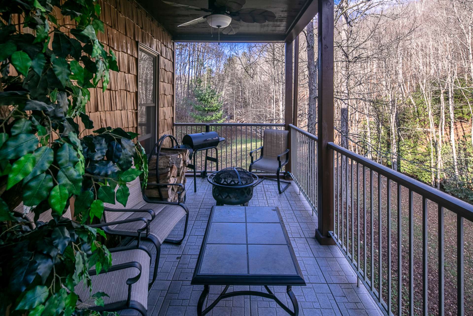 The main level features a full length covered back porch that expands the living space during the warmer months and offers space for outdoor entertaining.