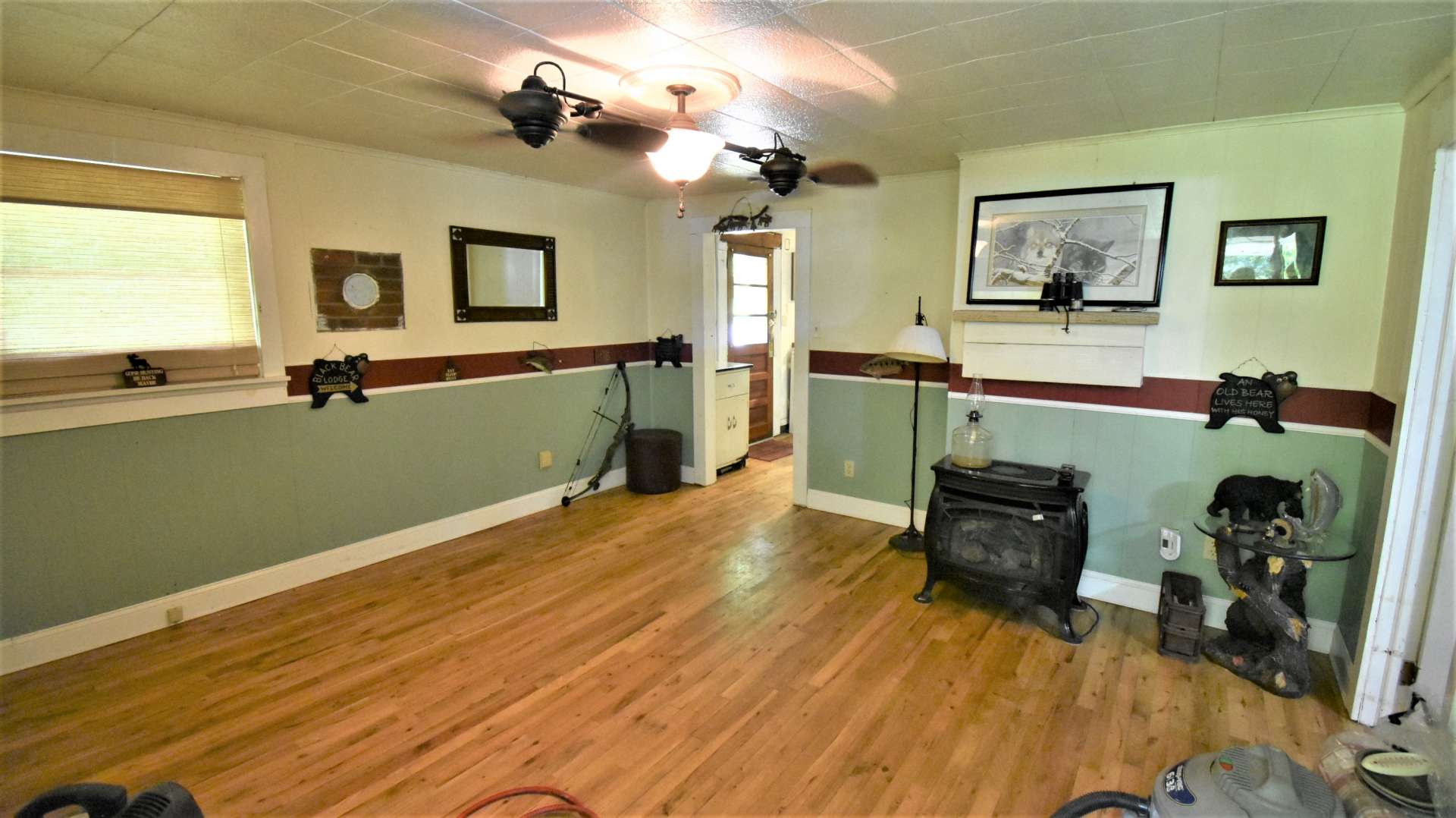 The 2 bedroom, 1 bath farmhouse can be a great little home with your vision and personal updates.
