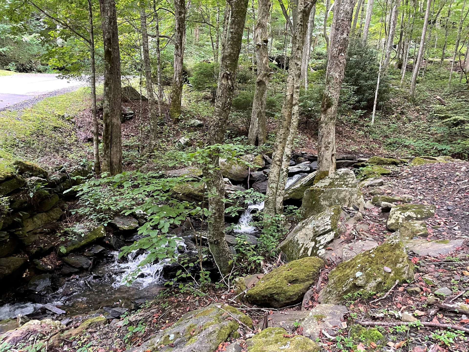 Enjoy waterfalls along the way.