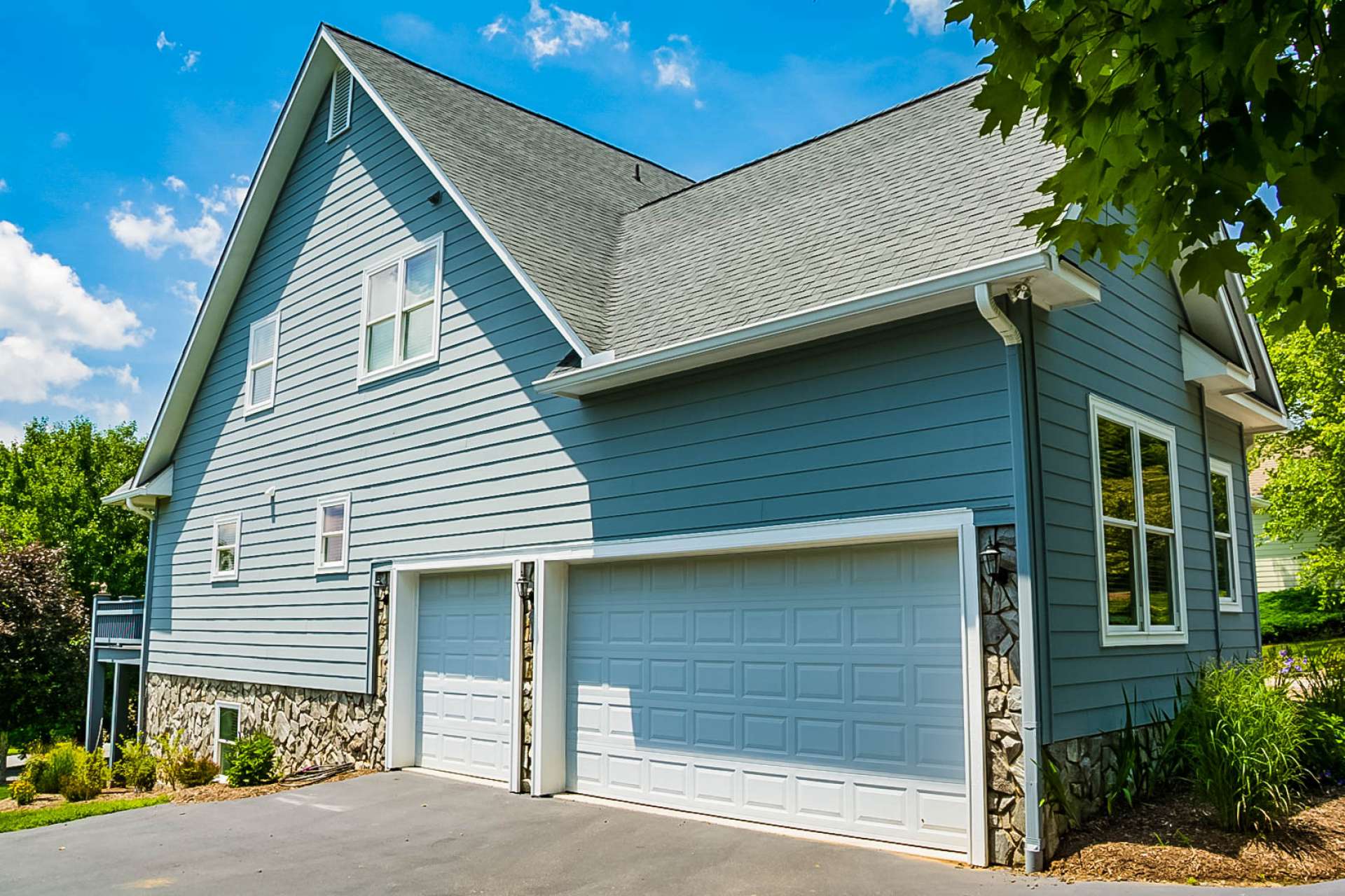 In addition to the convenience of a circle driveway, this home features an oversized 2-car attached garage.