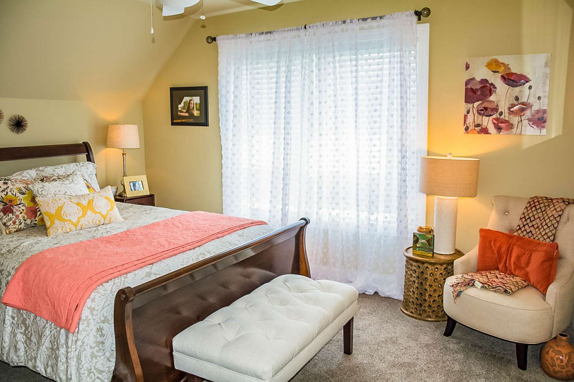 The upper level offers four sizable guest bedrooms and two full baths.