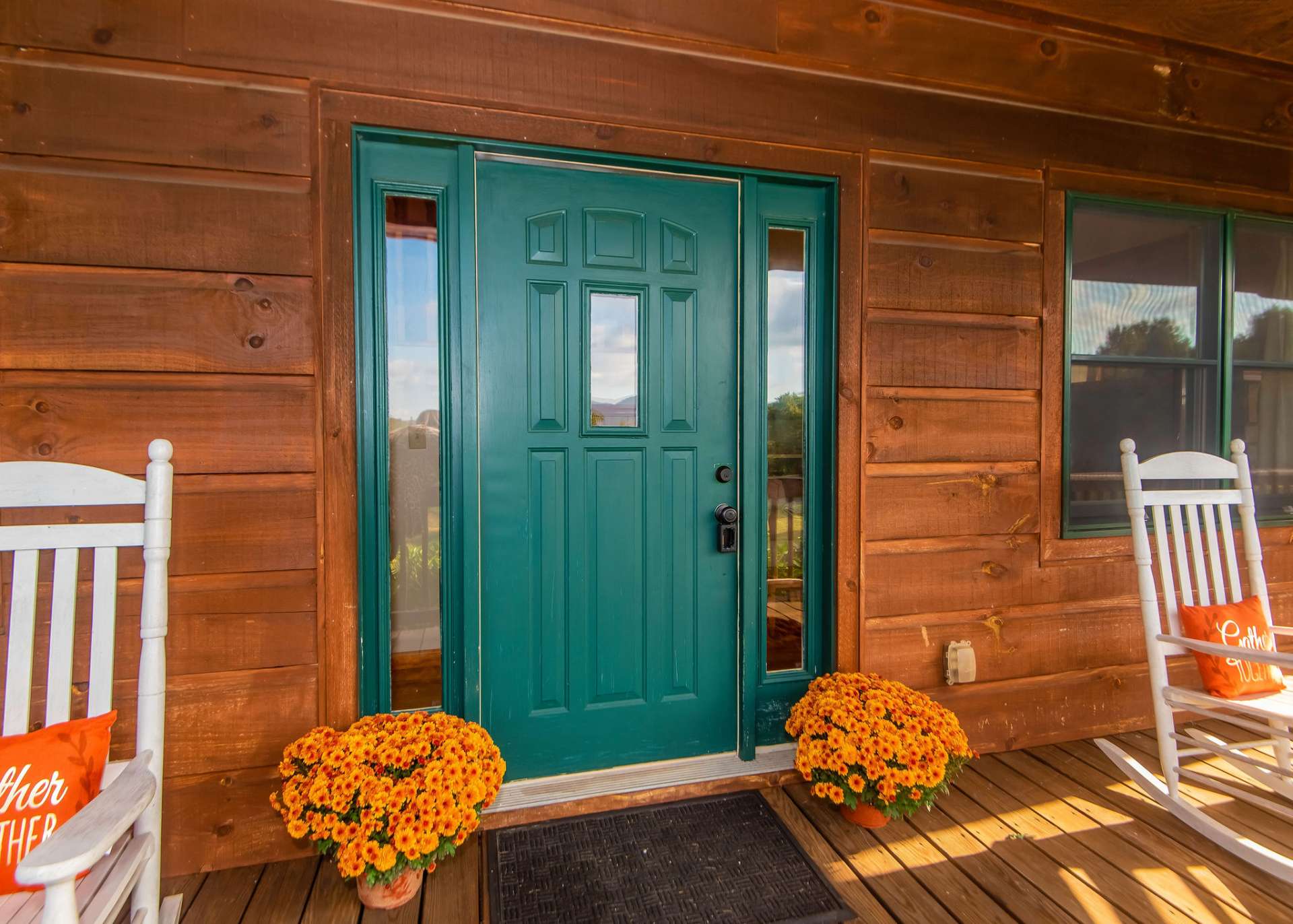 This covered wrap porch welcomes you and guests and offers the ideal space for outdoor entertaining or a quiet place to enjoy your morning coffee or relax at the end of the day.