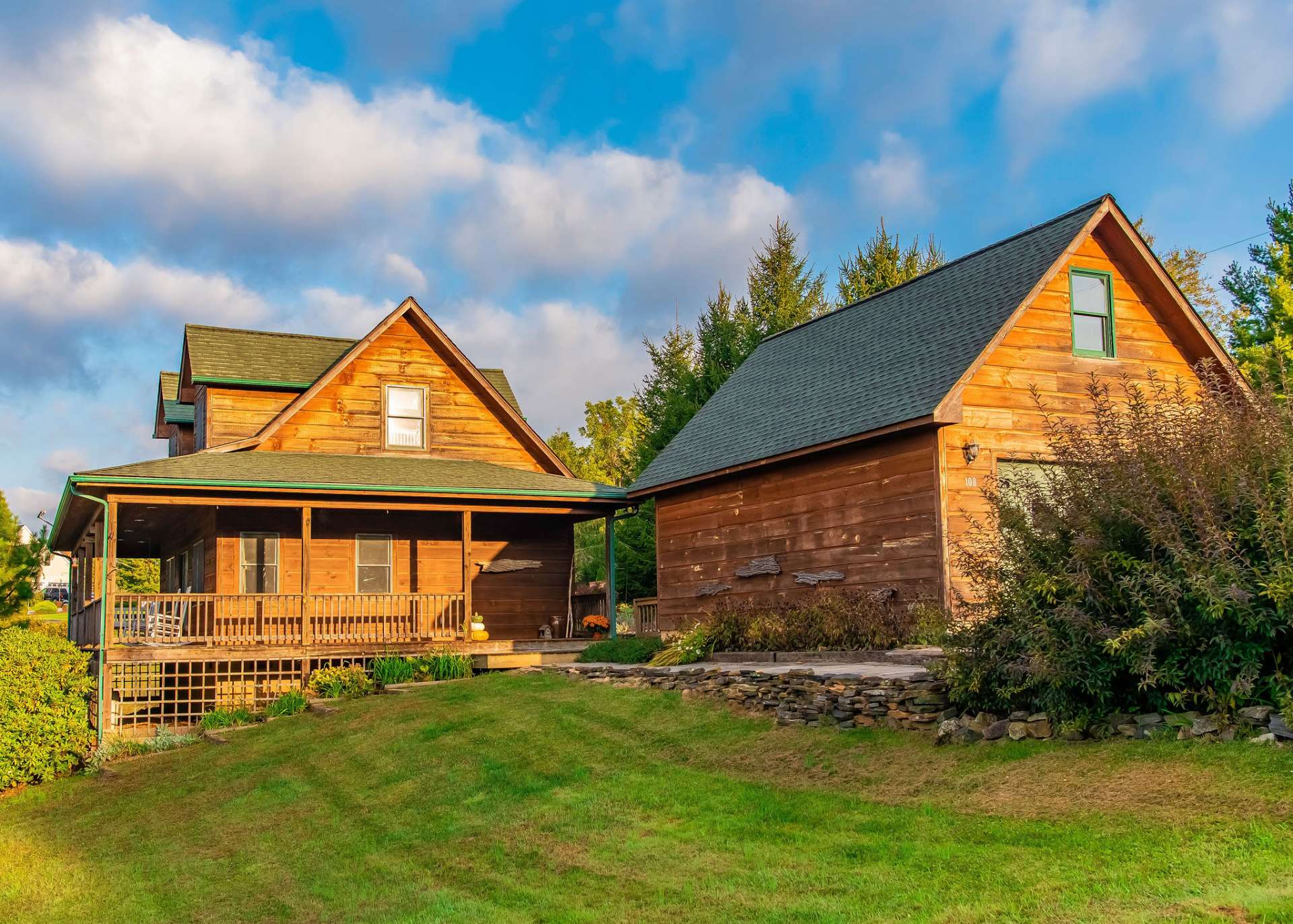 This home features a  paved driveway and a detached garage.