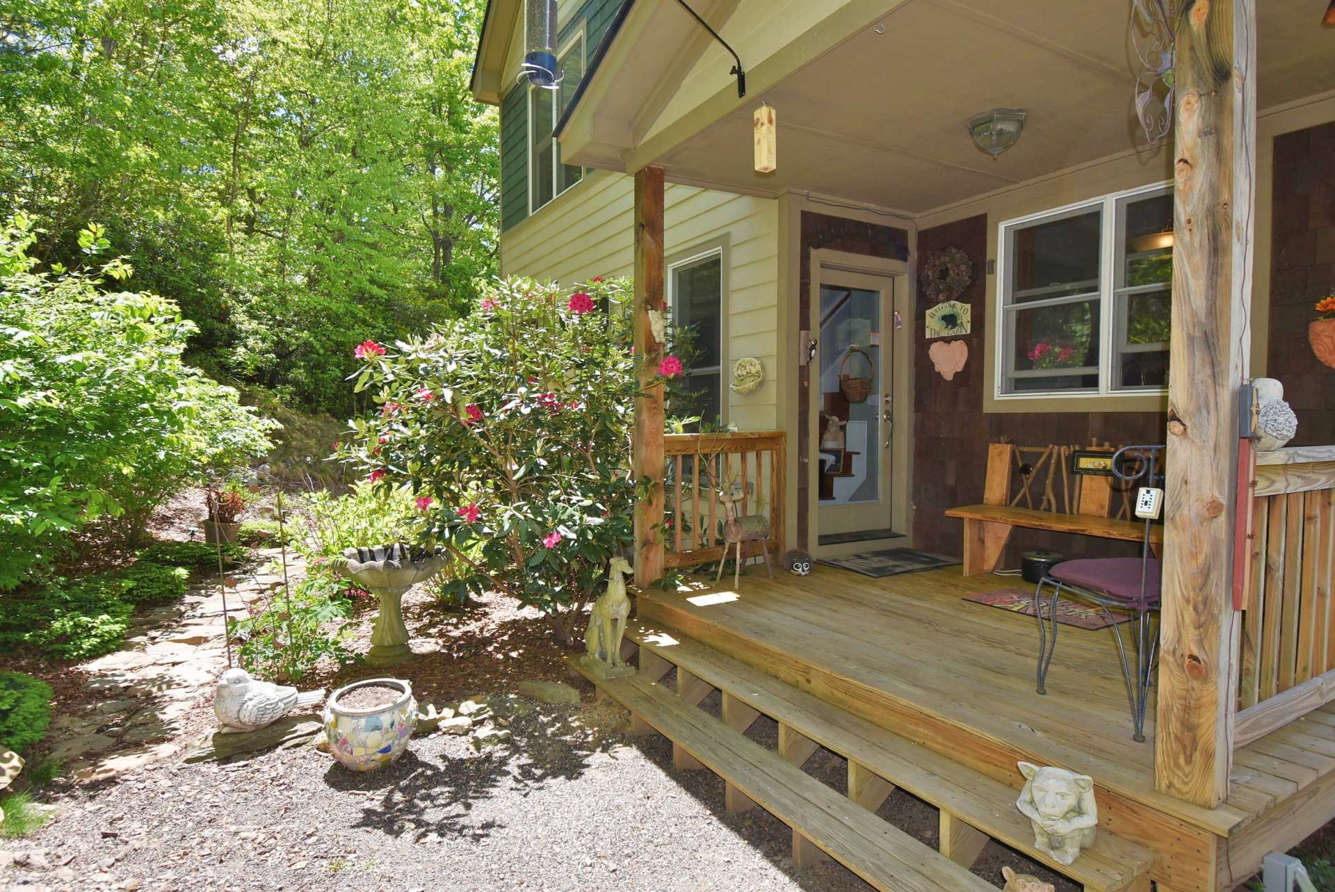 A covered porch welcomes you home and invites you to come inside and explore the many custom details that this 3-bedroom, 2.5-bath home has to offer.