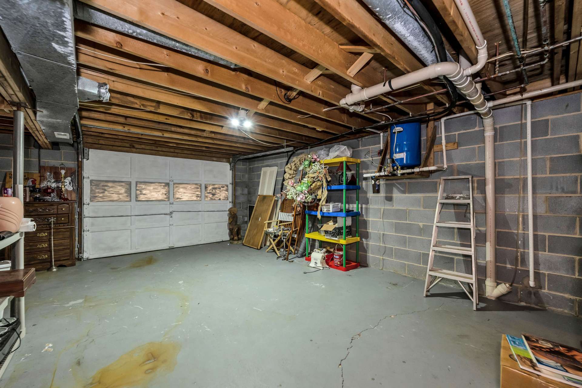 Lower level garage