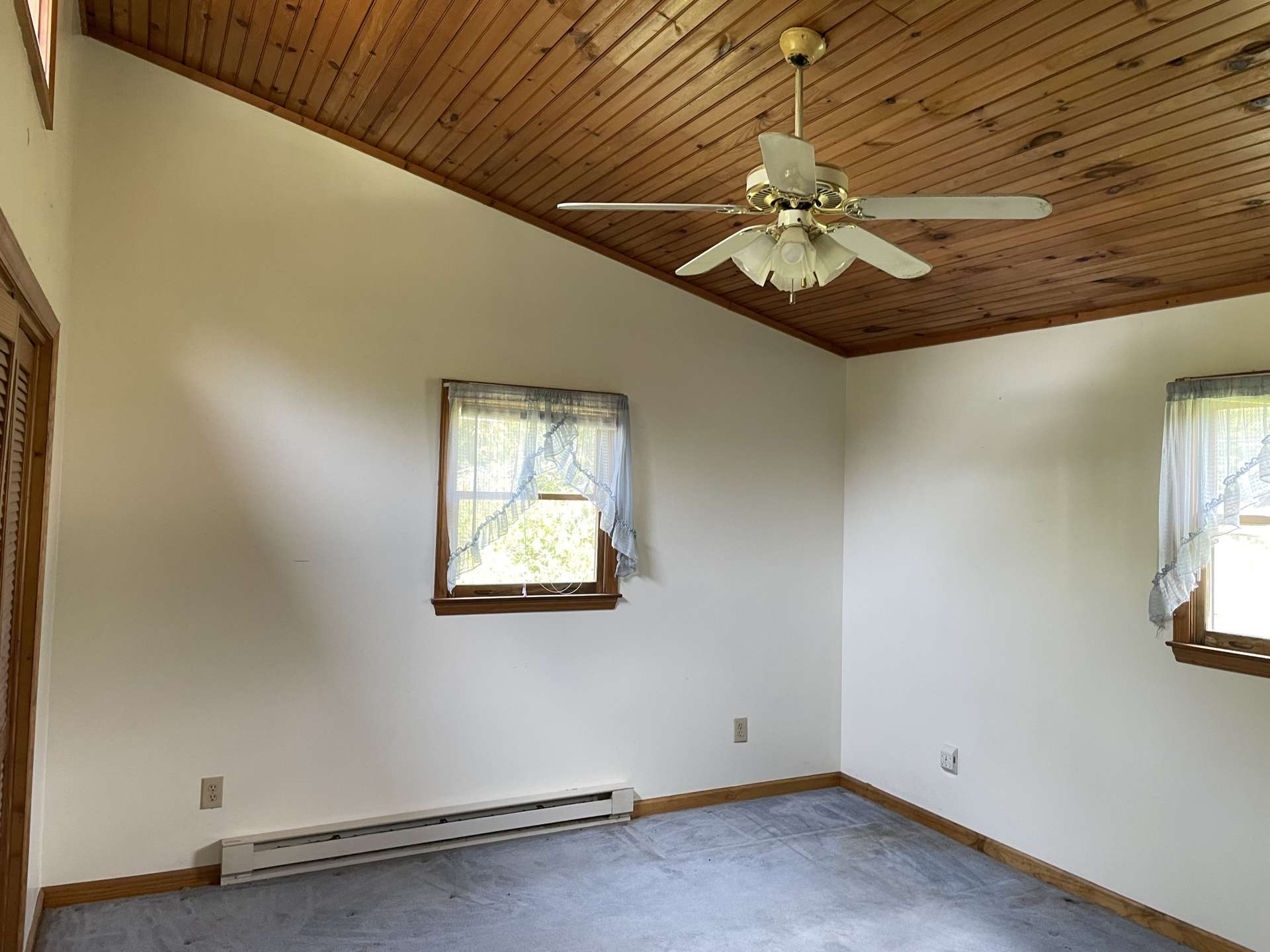 Upstairs bedroom #2 with vaulted ceiling
