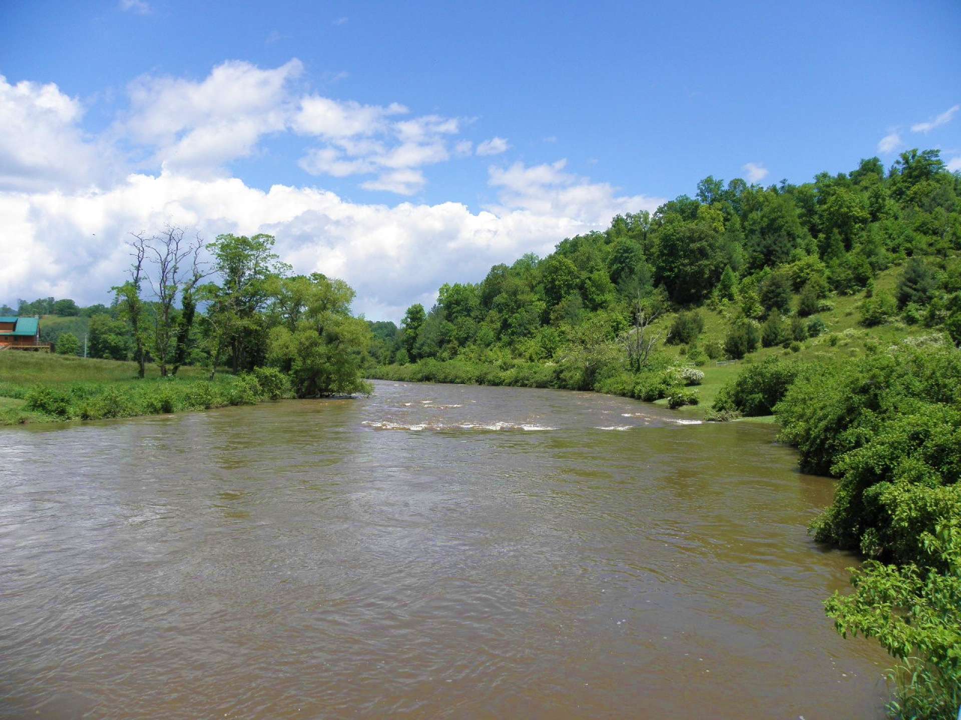 Easy access for launching your kayaks, canoes, tubes or fishing poles.