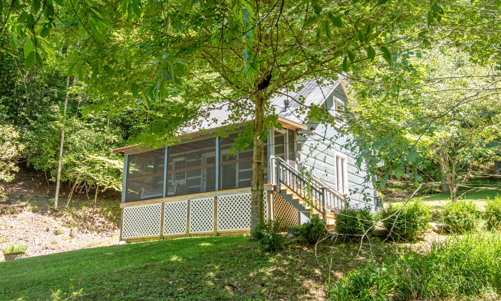 NC Mountain Log Cabin Helton Creek