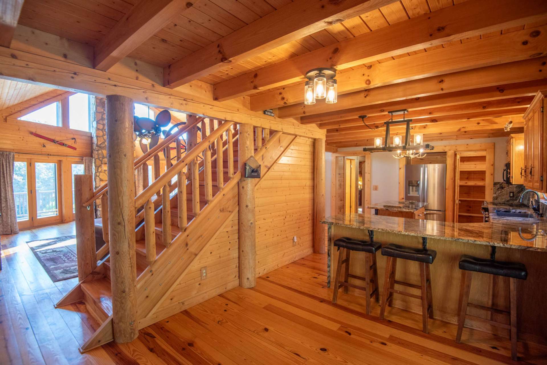 Kitchen area with breakfast nook