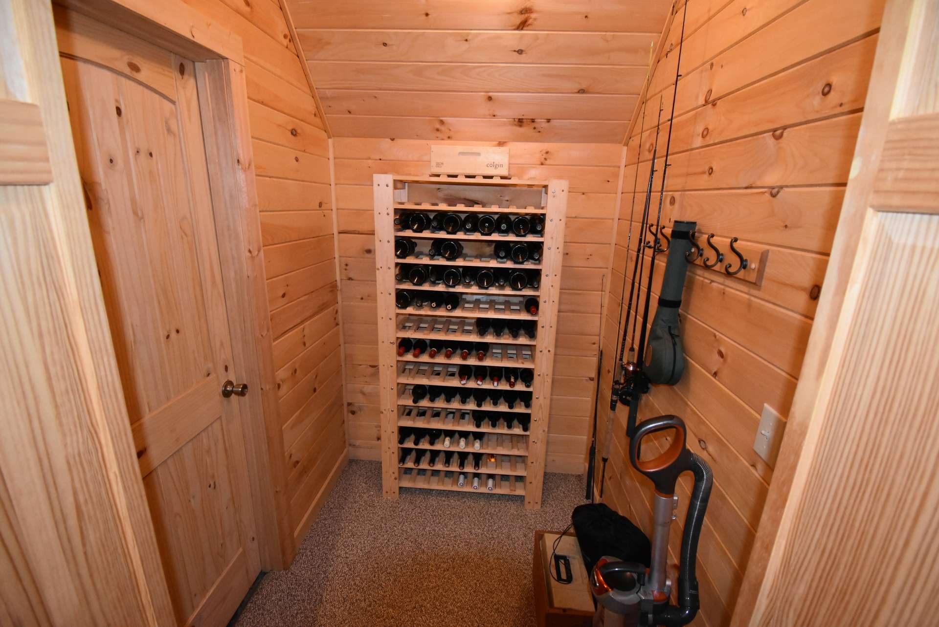 To complete the lower level is this wine closet for your favorite or collectable wines.