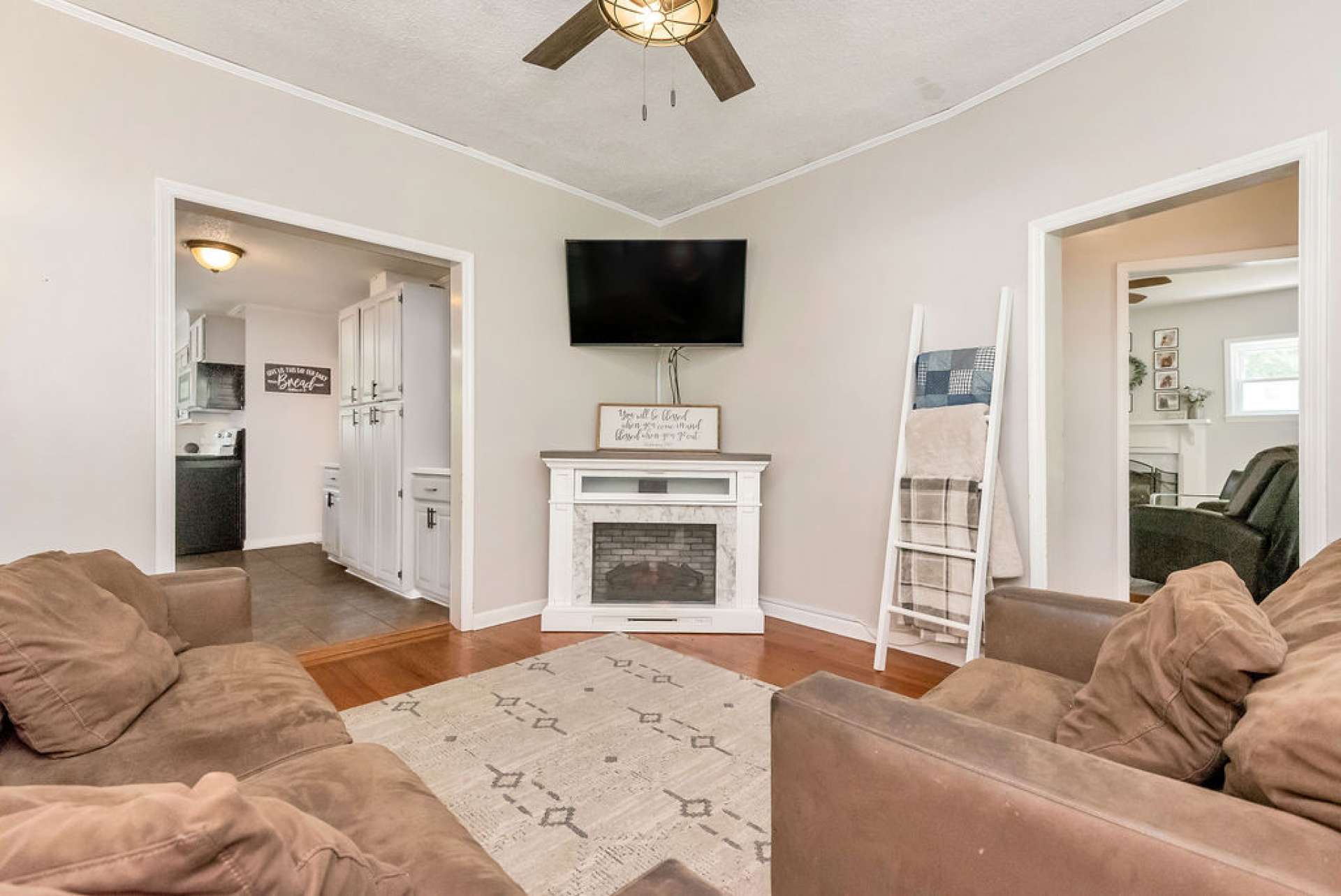 Living room located in the front of the house and leads to the kitchen.