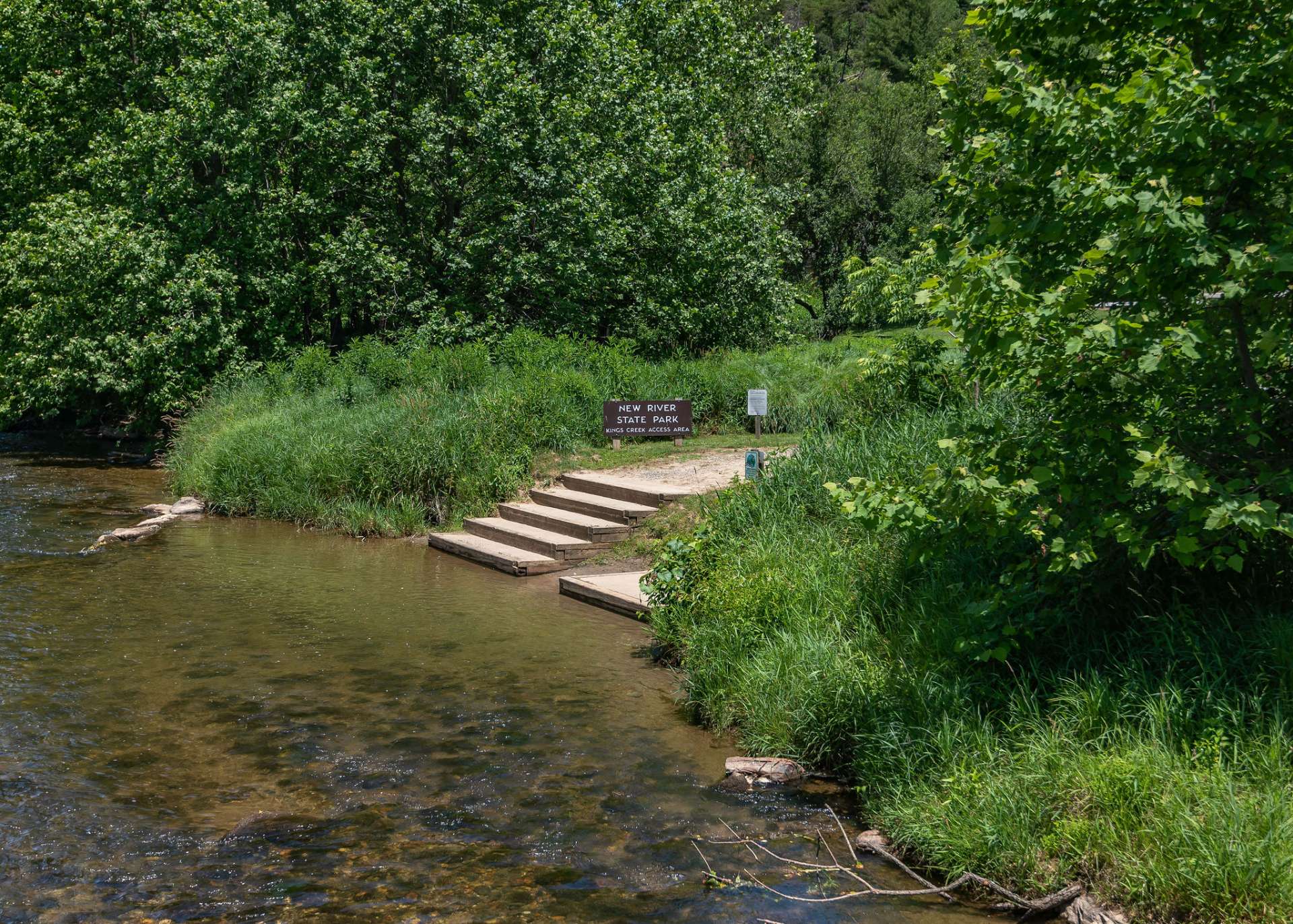 Less than a mile away, New River State Park offers easy access to the river for fishing, kayaking, tubing, and canoeing.