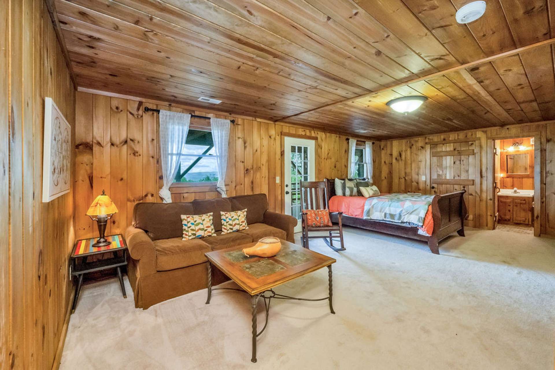 The lower-level family room is a versatile space for you to design.
