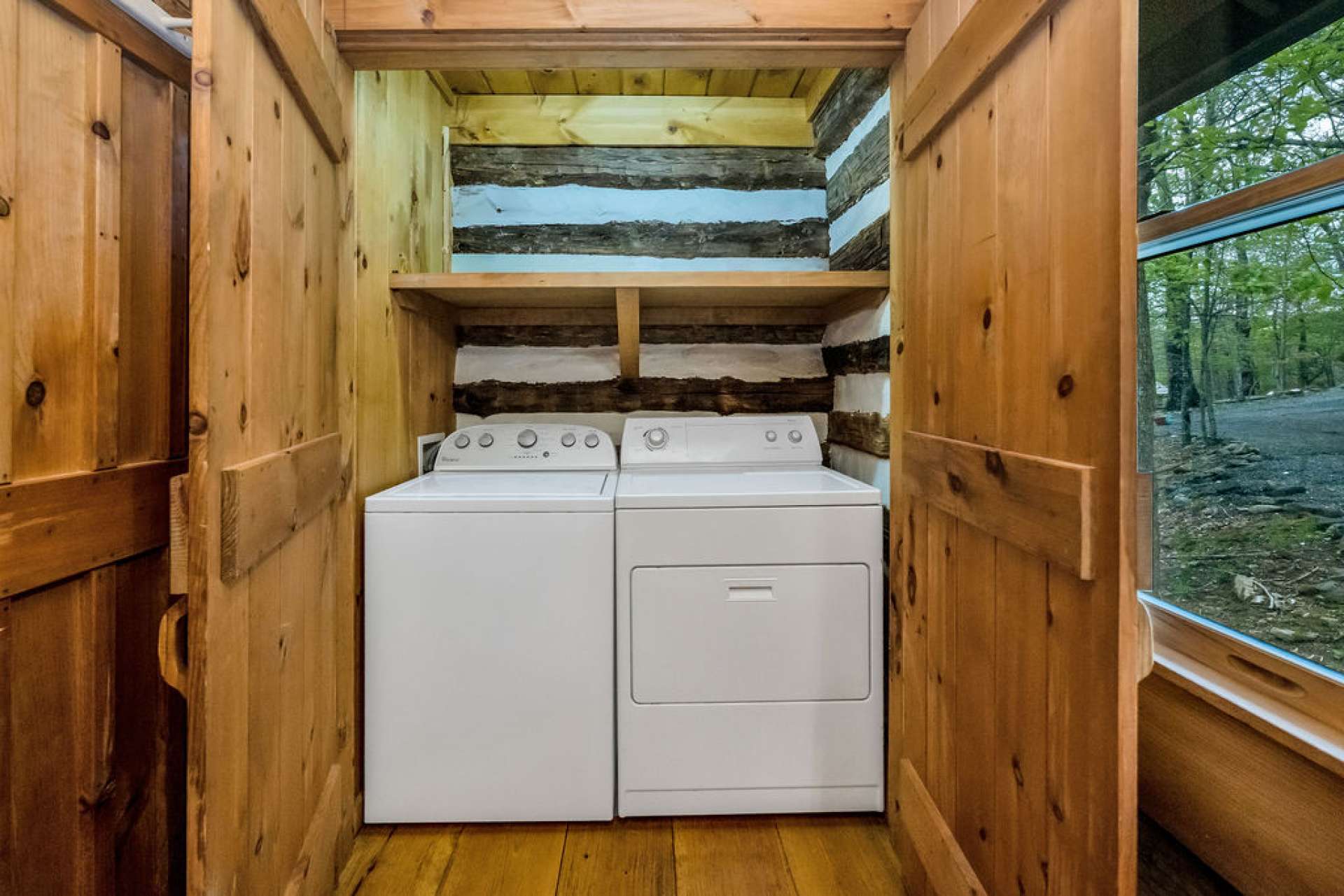 ...a laundry closet for convenience.