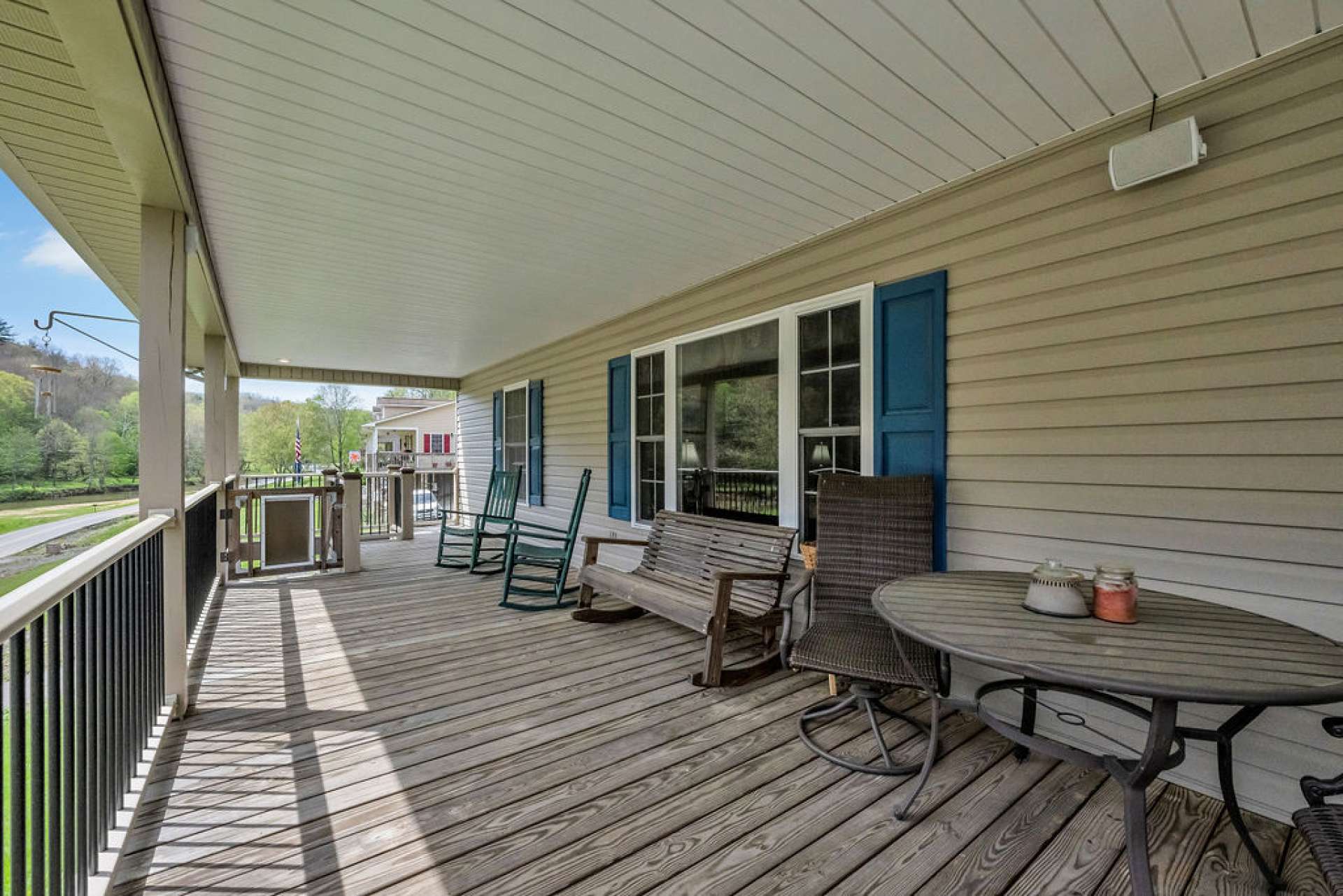 Sip your morning coffee or evening wine, rock your cares away, and savor alfresco dining—all while soaking in the peaceful surroundings.
