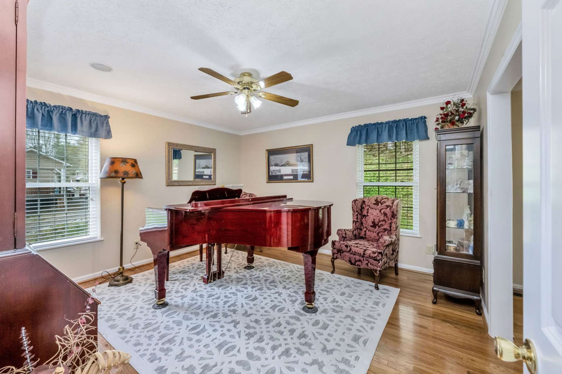 This versatile space is currently a music room.