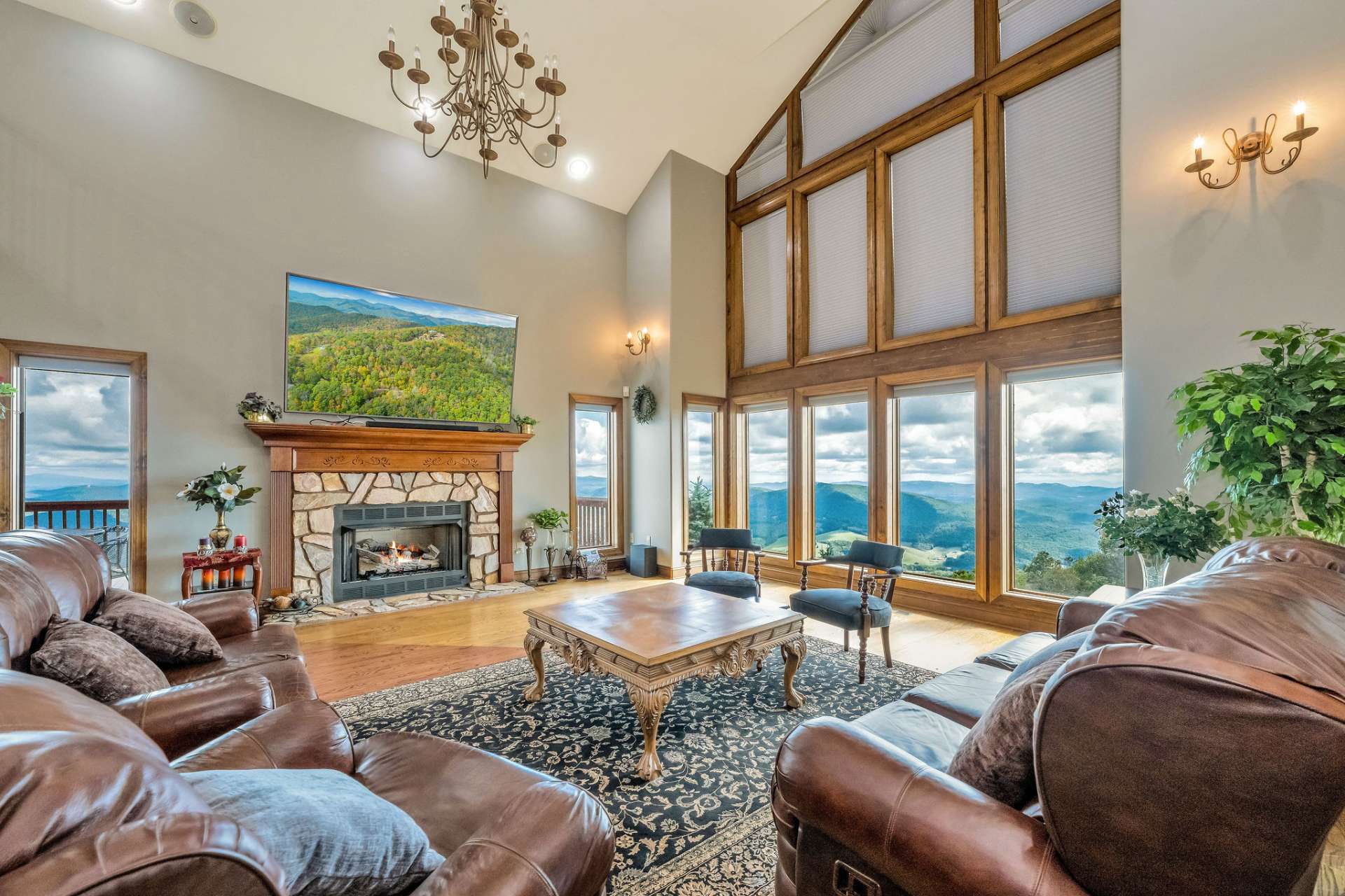 Enjoy the panoramic views from inside the home