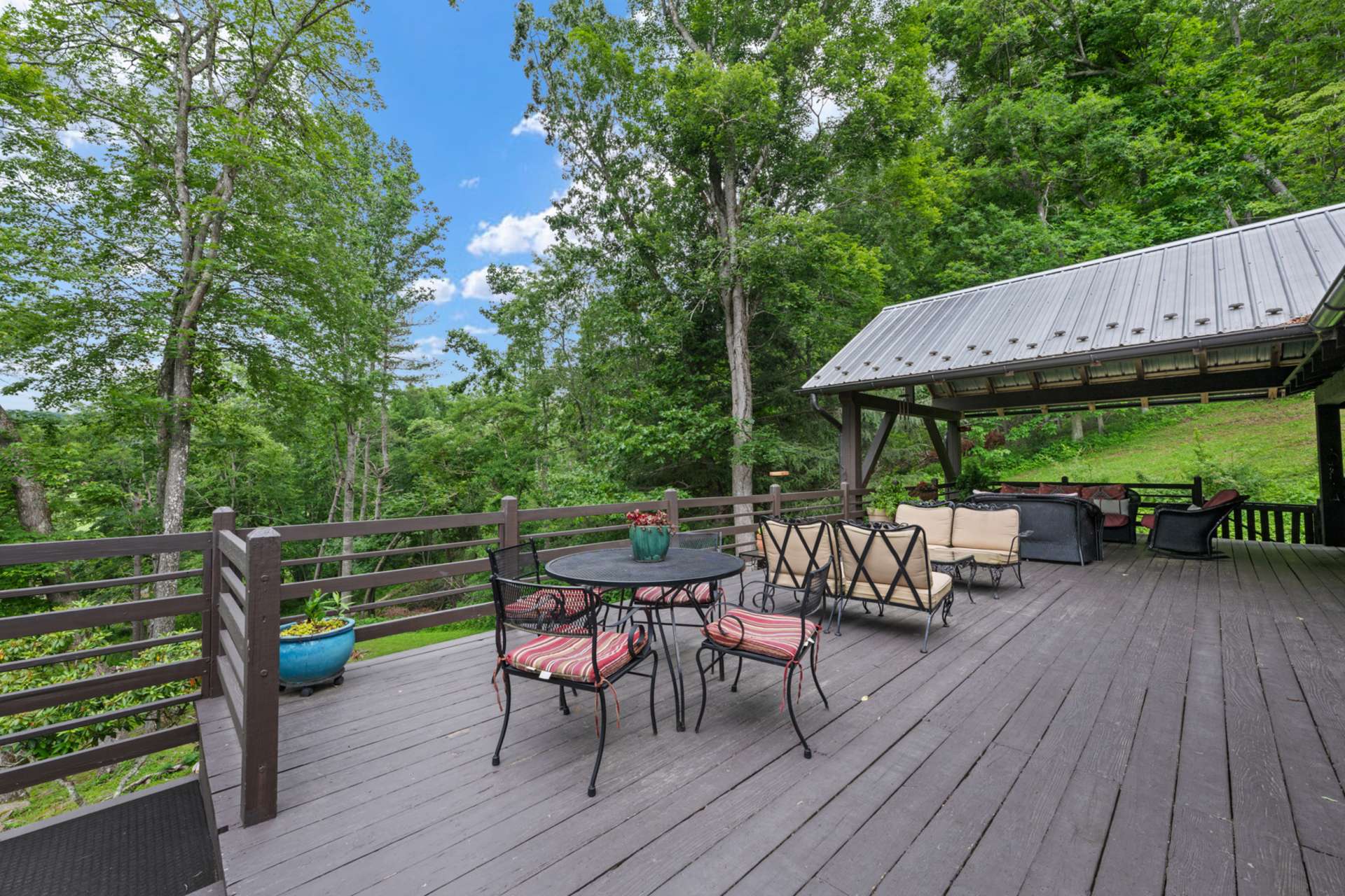 Your open-air dining room for slow mornings and summer evenings.