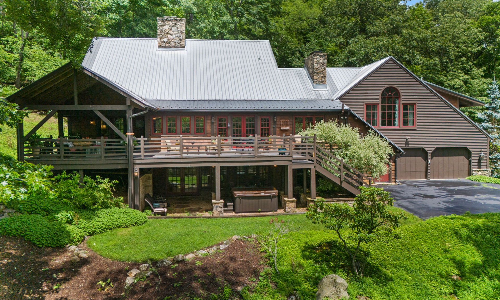Perched above the Watauga River and only minutes from the Mast General Store and Valle Crucis Park.