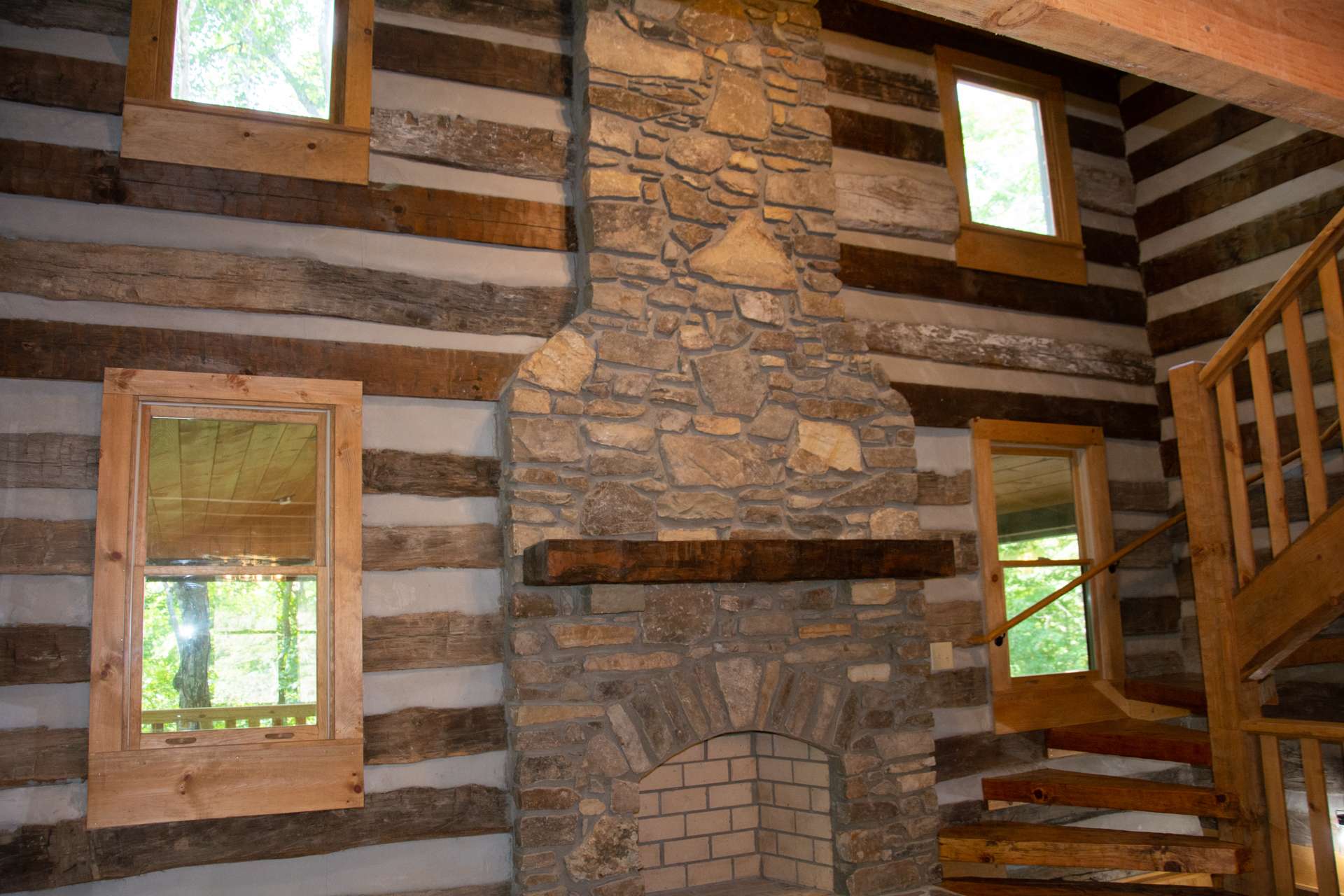 Lots of windows fill the cabin with natural light.