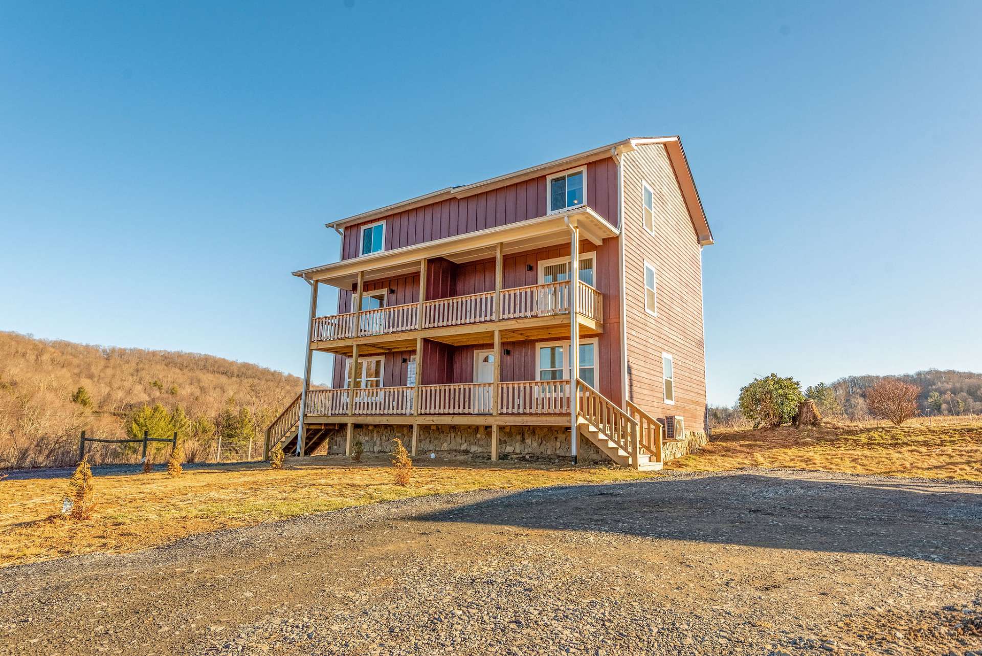 Covered decks will include privacy wall between each townhome on the main and second levels.