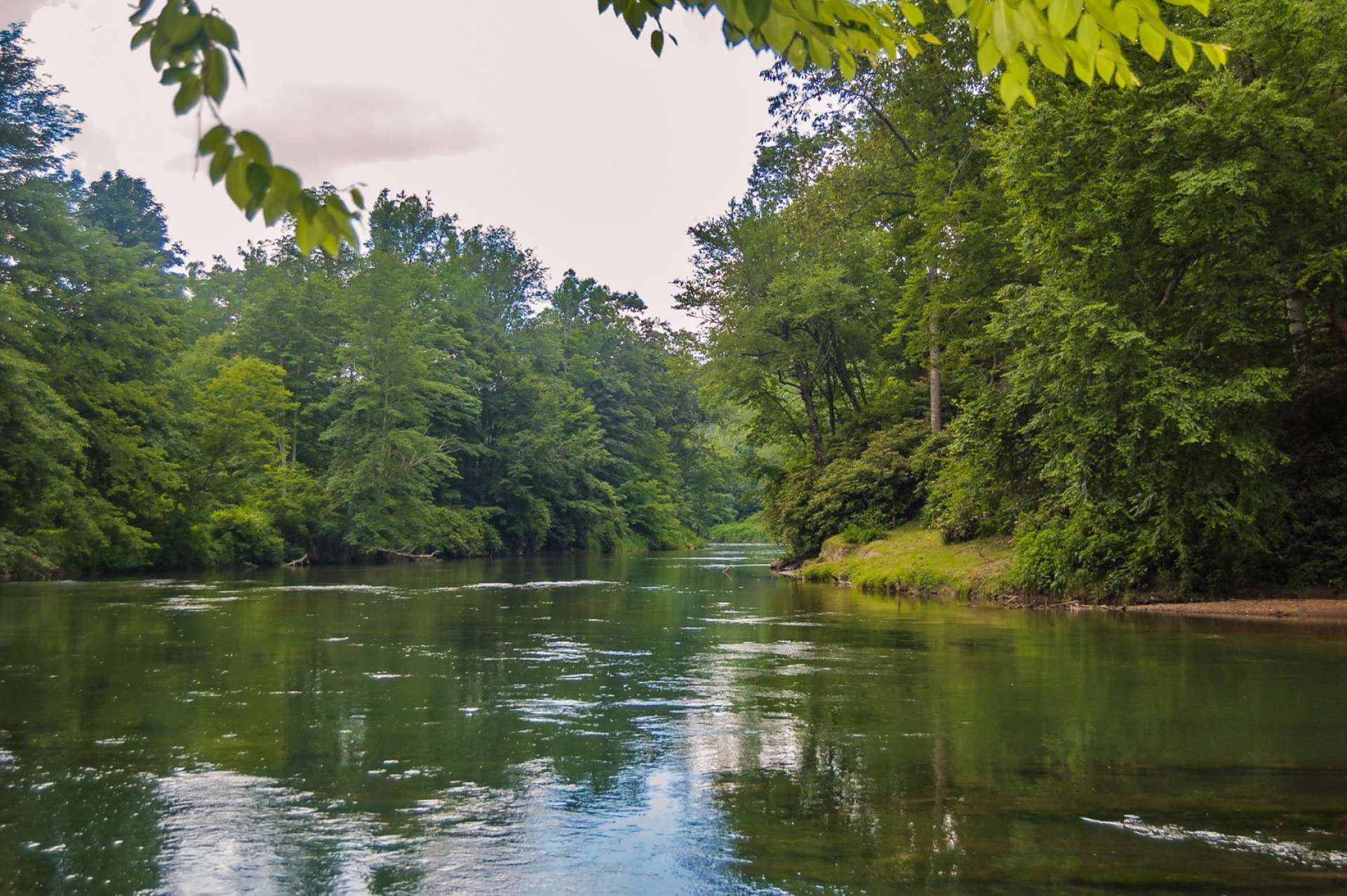 Or, cast your fishing line from the bank of the river to see if the "big one" is hiding nearby.