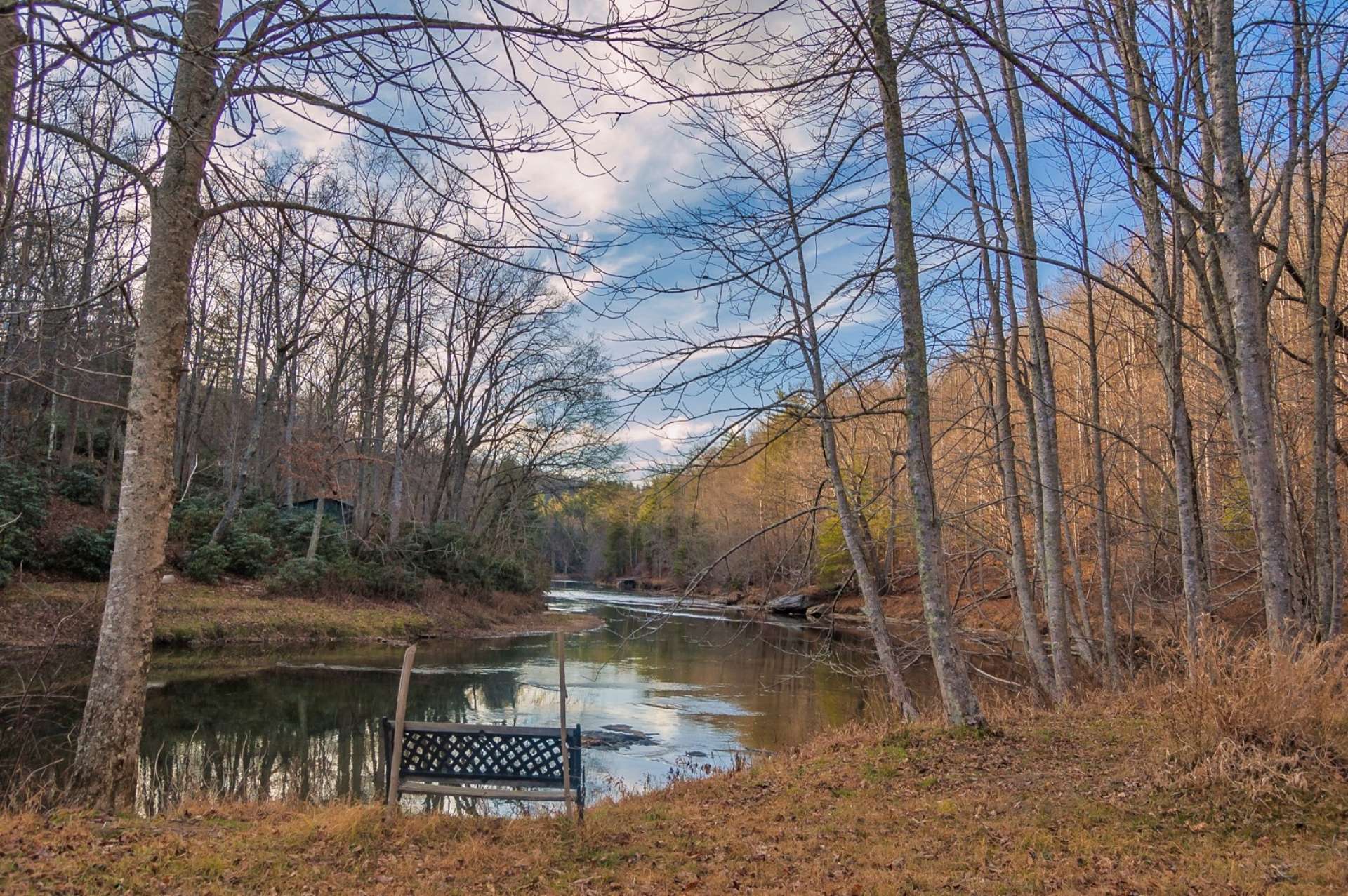 Or, just relax by the banks and enjoy the sounds of the water as it flows by.