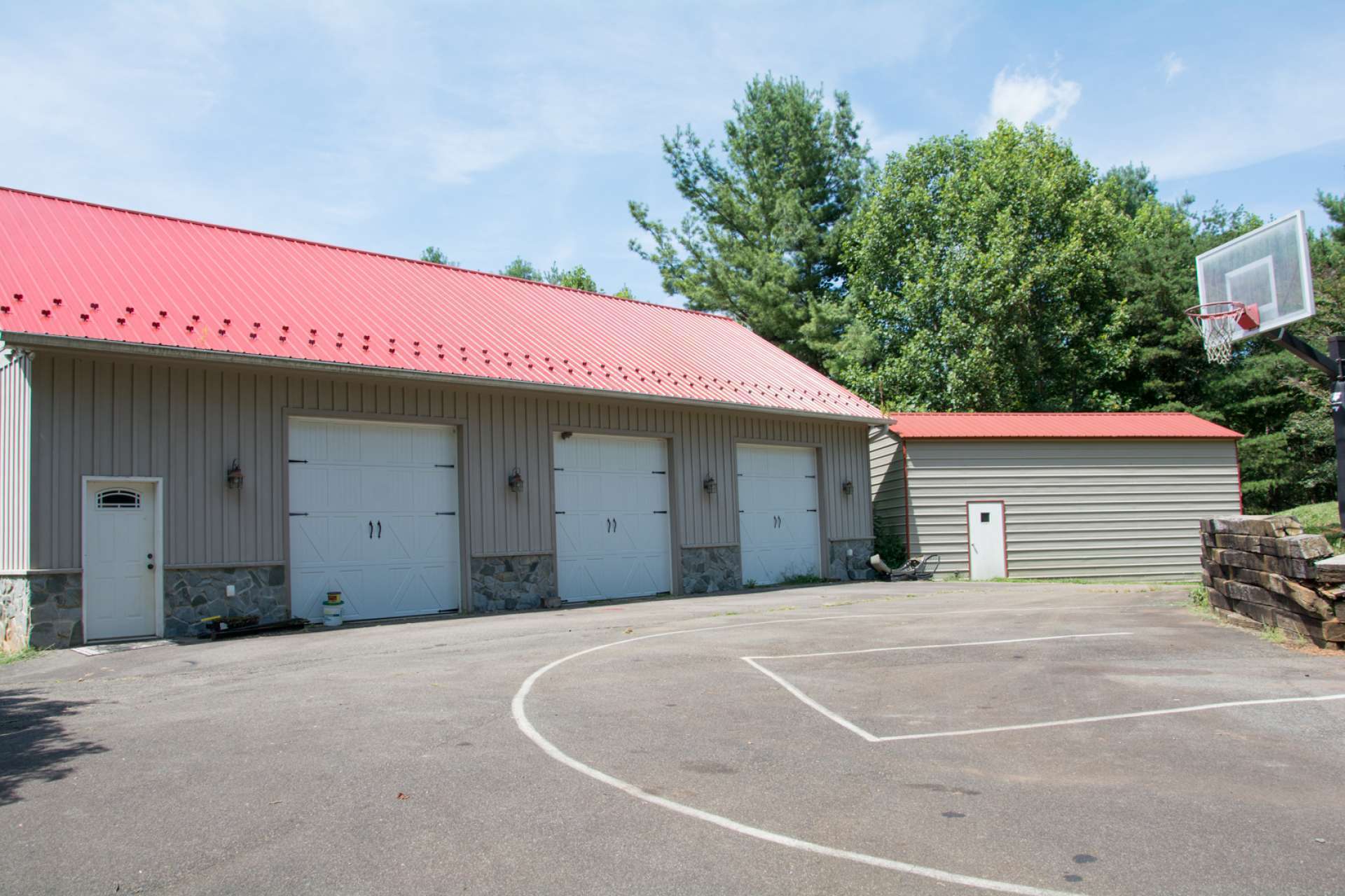 This 1,800 square foot detached heated 3-car garage provides plenty of protective coverage for your vehicles. Another 450 sq. ft. metal building provides additional storage space. There is another detached outbuilding with 2 garage bays.