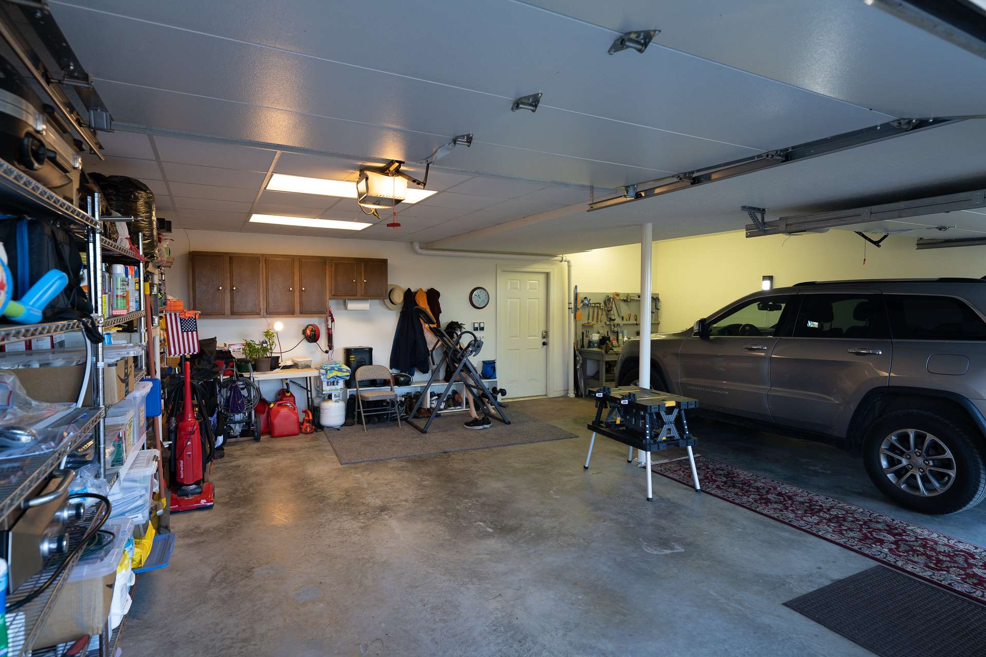 The remainder of the lower level is dedicated to the 2-car garage and storage space.