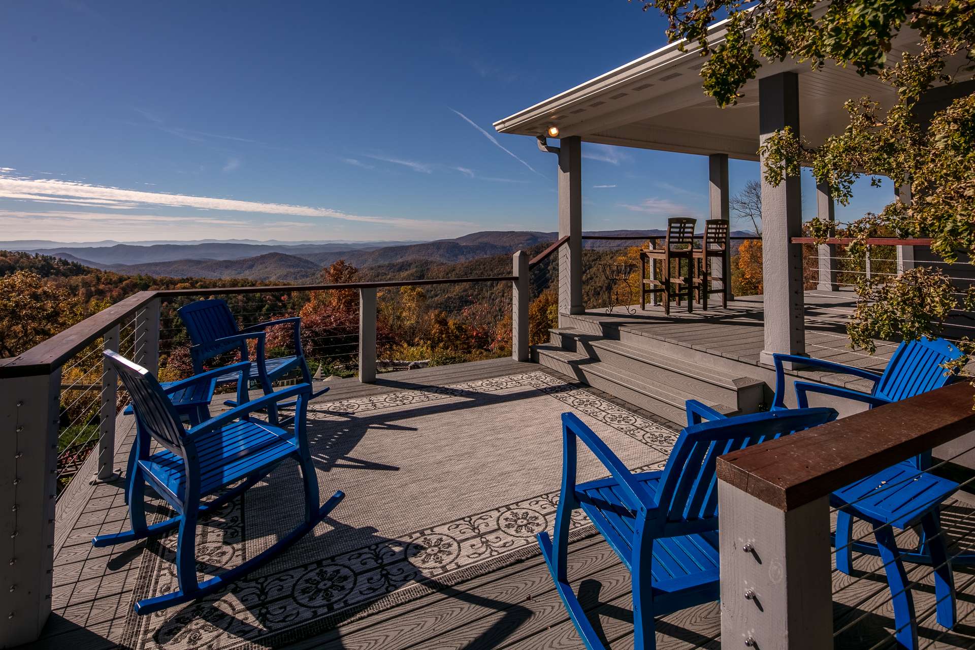 This additional open deck provides even more outdoor living and dining space.