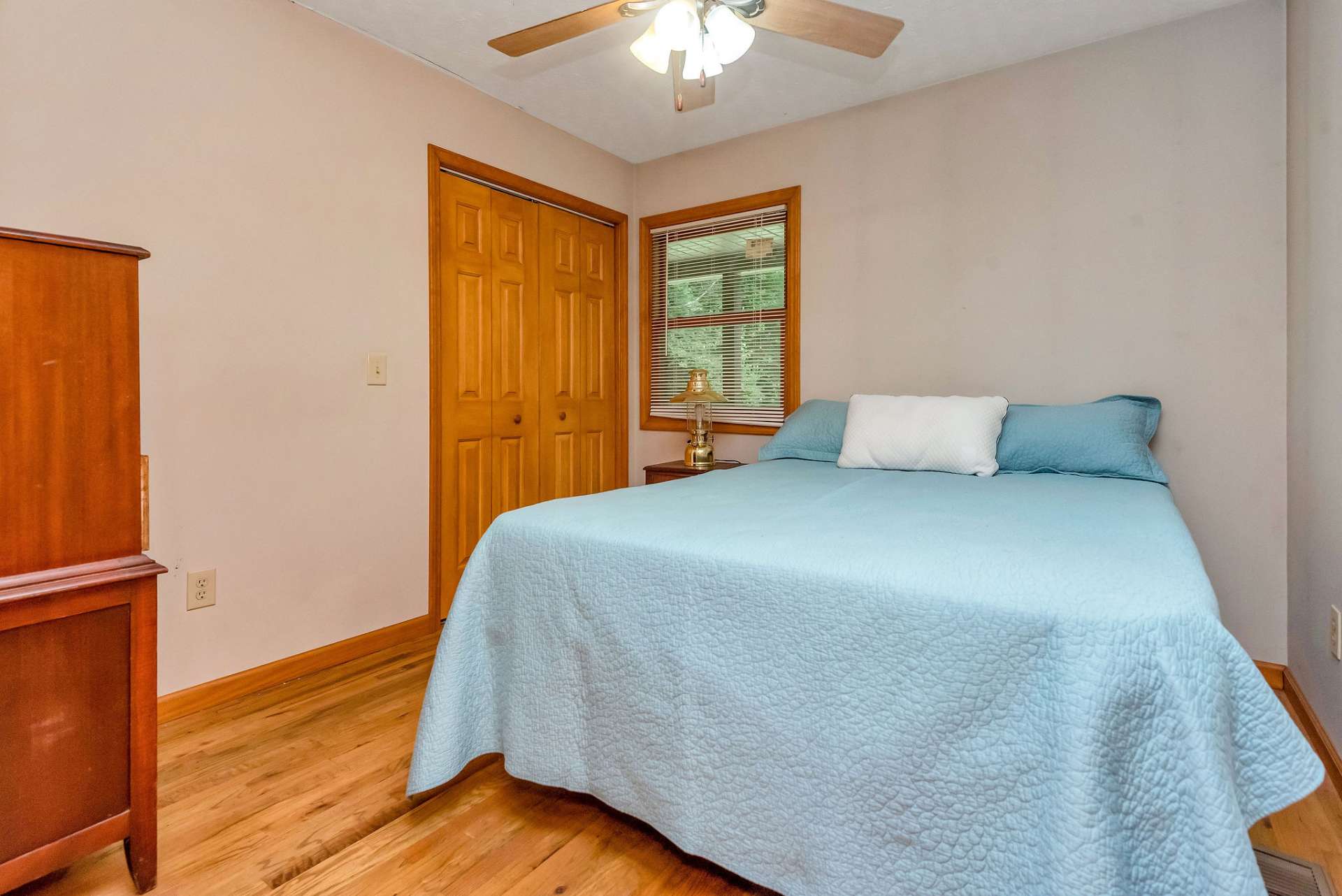 Second bedroom also has access to the covered porch.