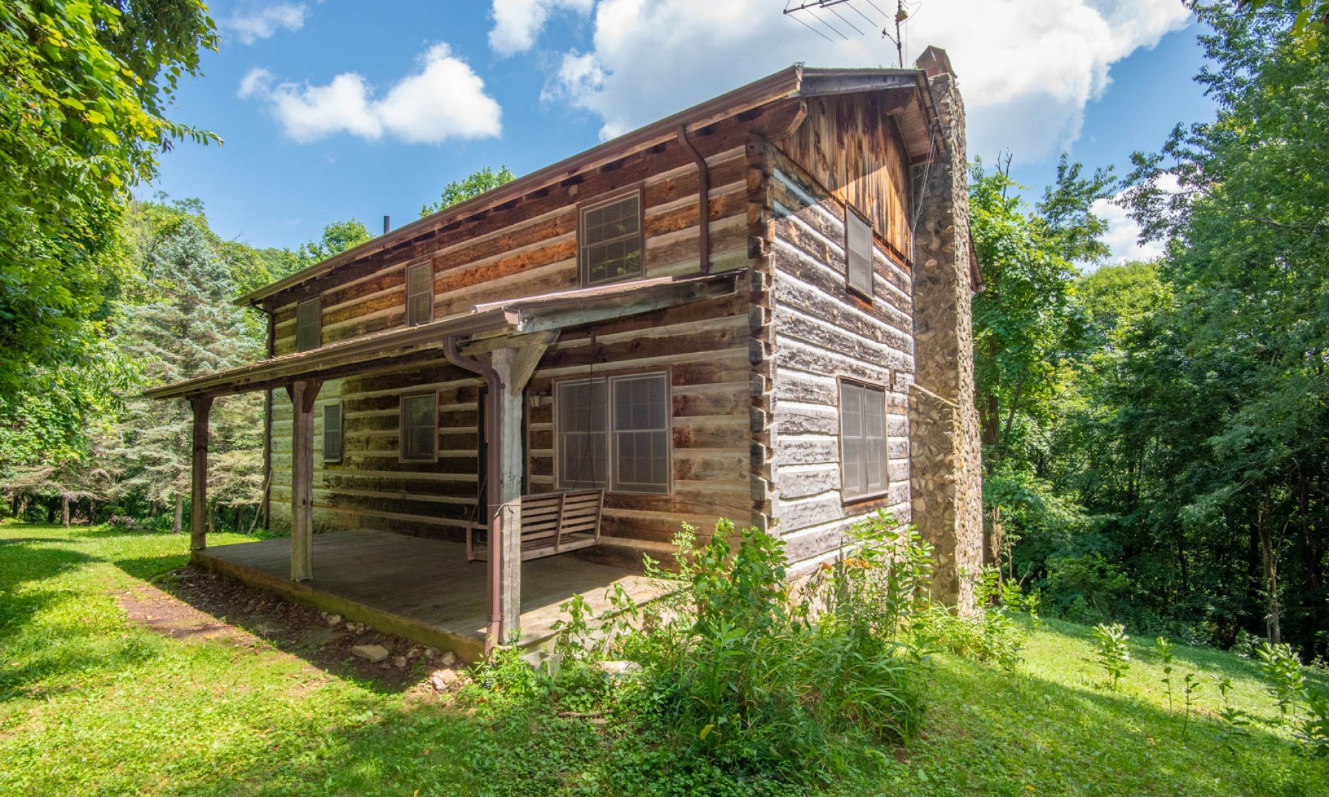 Private Log Cabin Estate Lansing NC Mountains