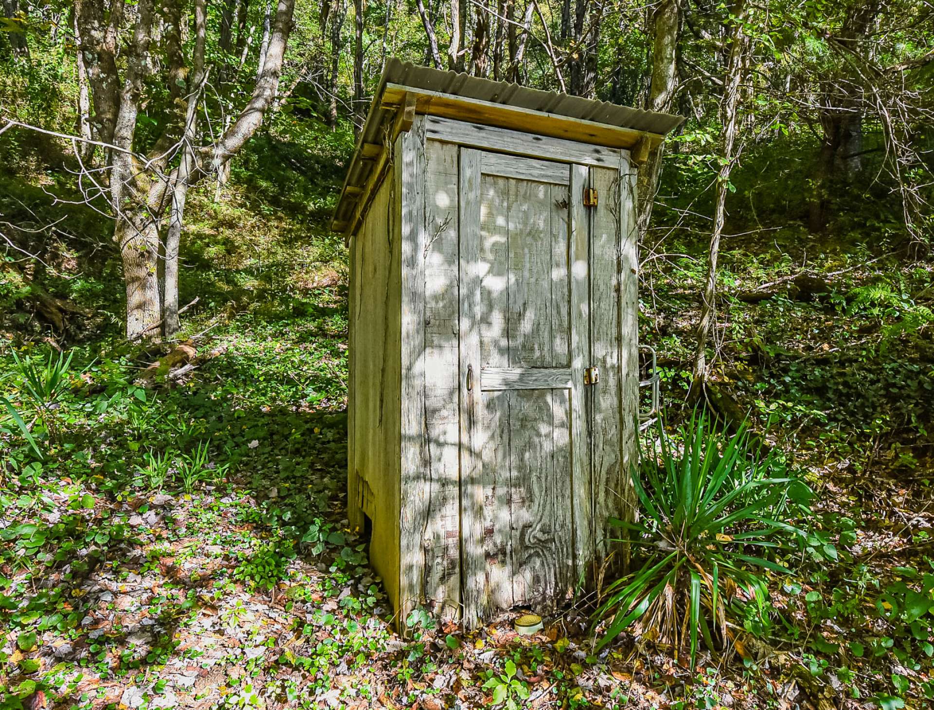 As a reminder of days gone by, this ornamental outhouse is quite the conversation item.