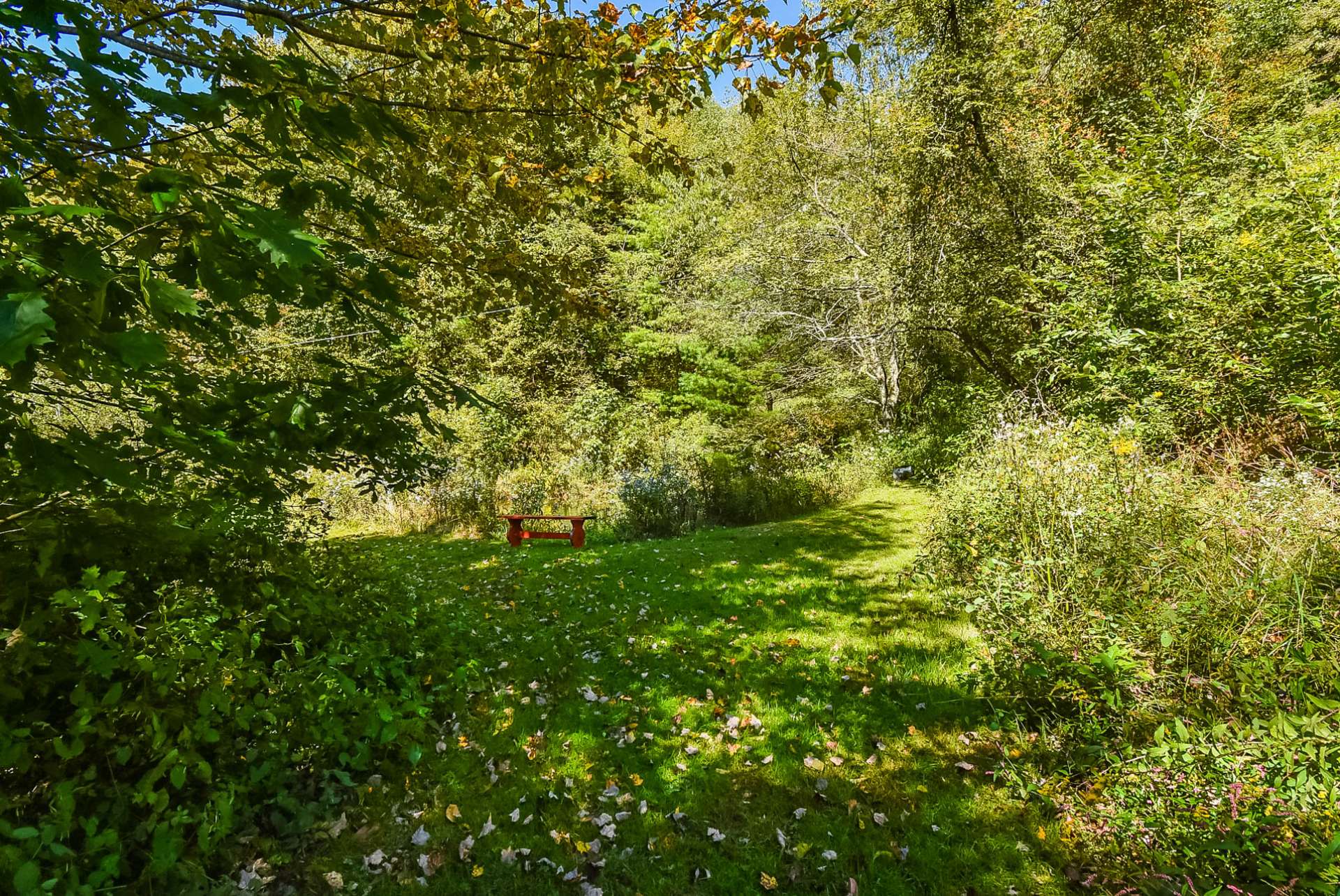 This park-like setting also offers a small spring fed pond.