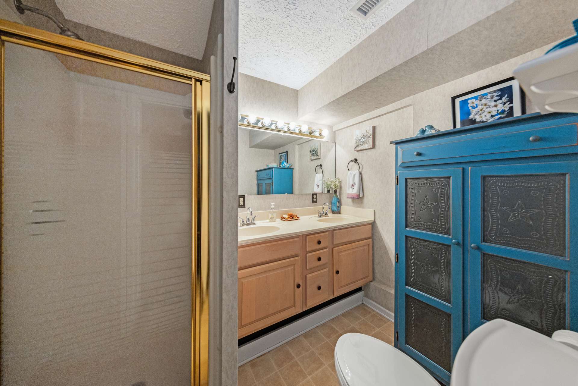 Lower level bath