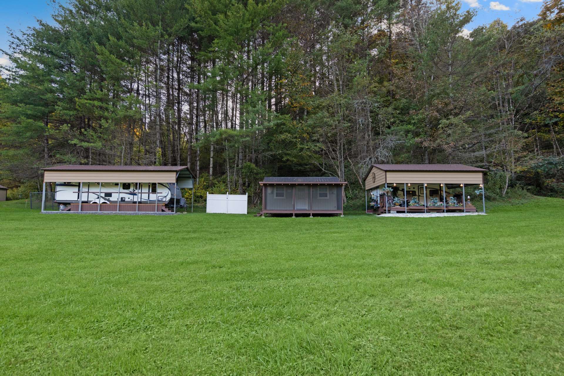Campers and Tiny home included