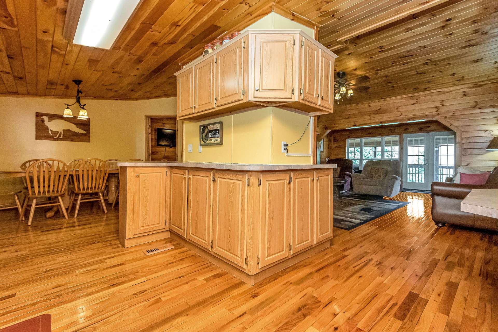 Abundant storage and counter space for the chef in the family's enjoyment.