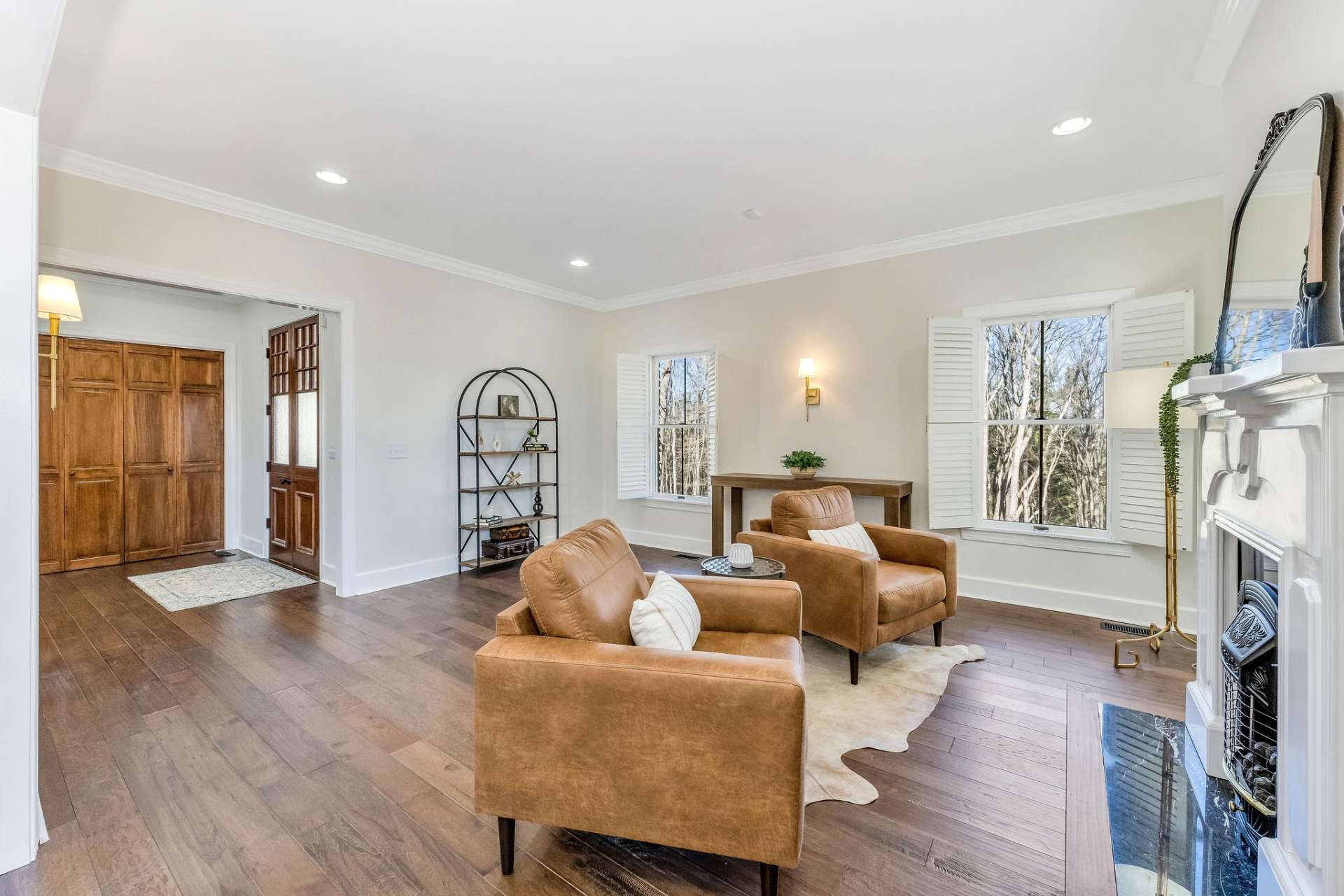 The front sitting room creates a quiet space to relax and read.