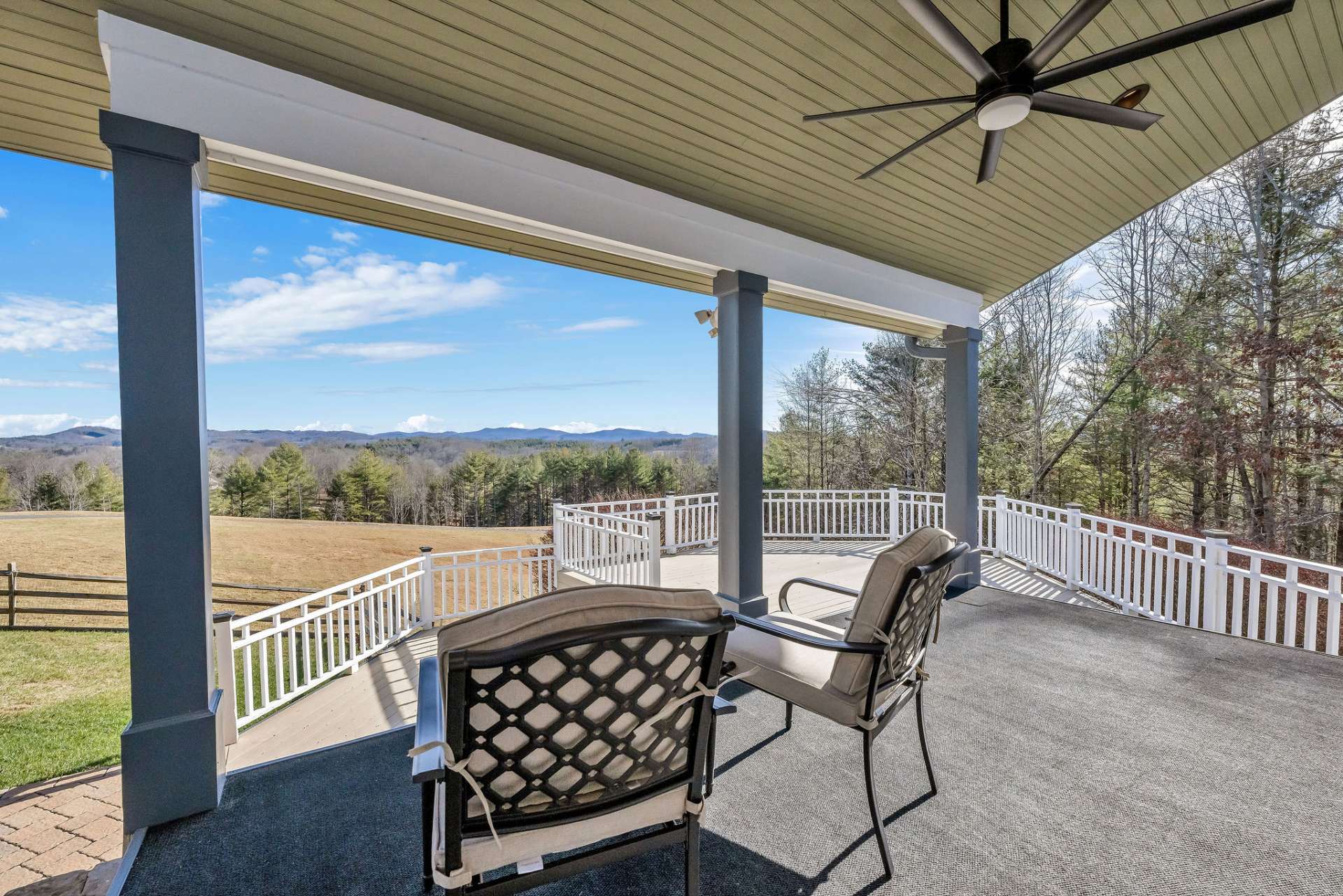 Enjoy wildlife and panoramic views year round on your outdoor patio.