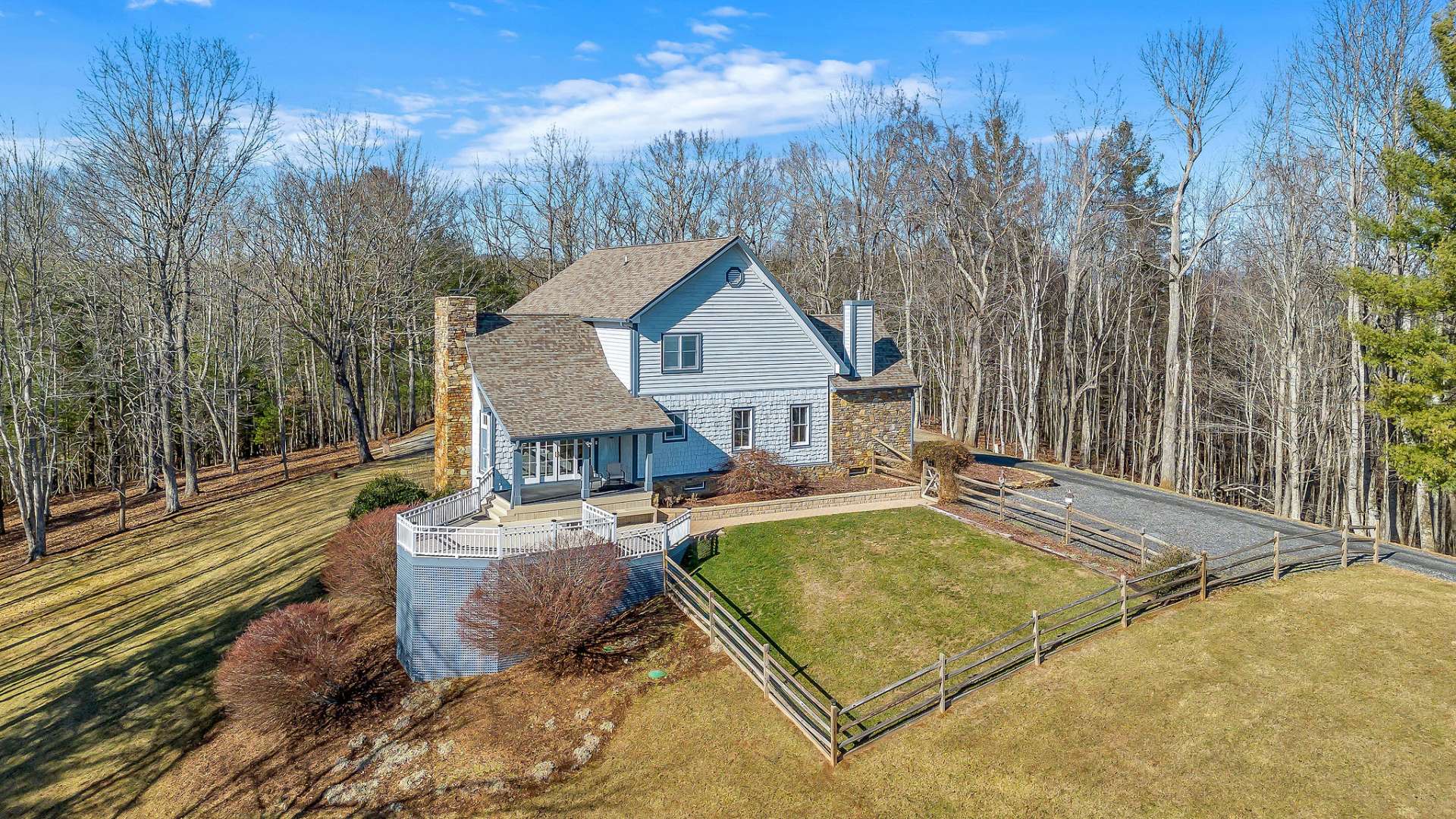 A fenced-in side yard is perfect for children to play or to let your pets out to roam.