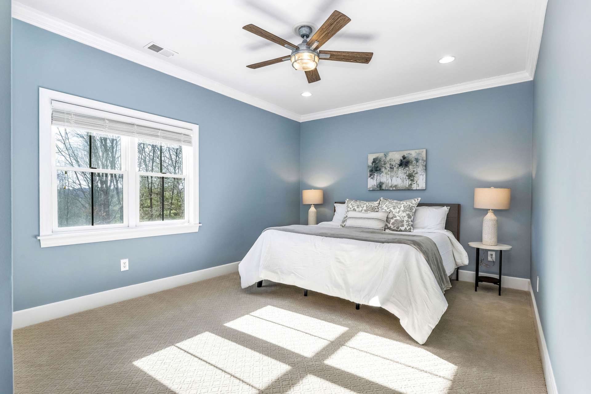 This bedroom creates space for your family or guests to rest and enjoy their stay.