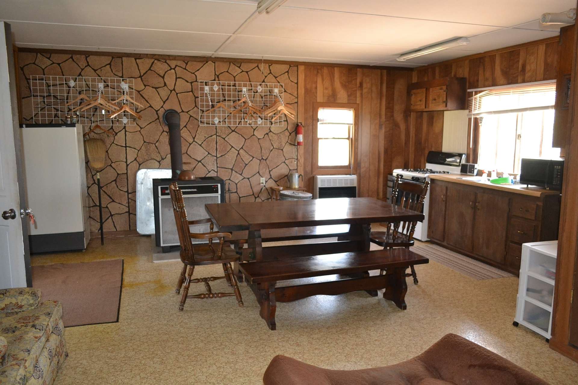 Great for a hunting cabin or modest getaway.