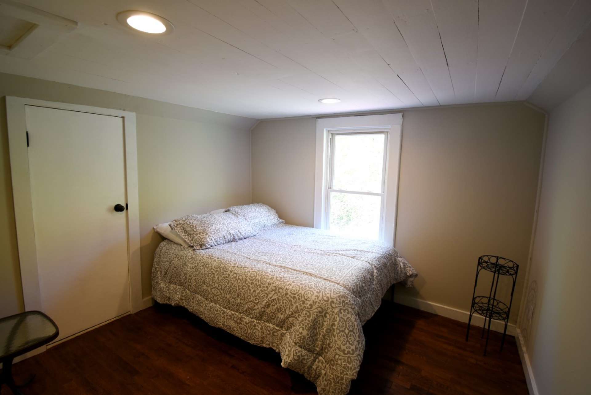 This is the guest bedroom.  As with most homes built in this time period, some areas have ceilings height below 7' and are counted in the square footage.